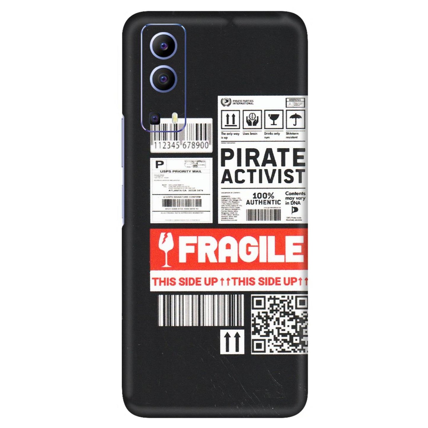 VIVO Z/V/X/T/U/S Series Phone Skins (All Models) - Handle With Care - Matte Finish (M-99) Vivo V21e (5G)