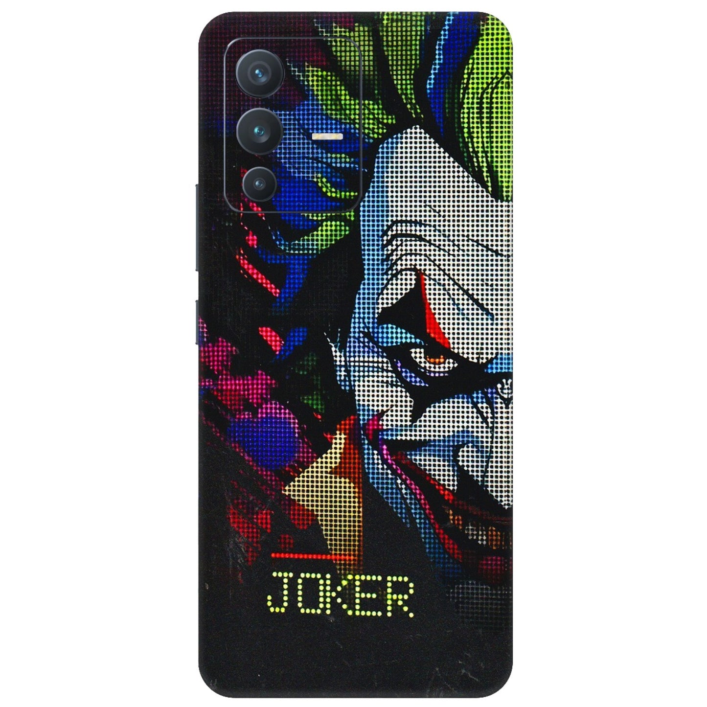 VIVO Z/V/X/T/U/S Series Phone Skins (All Models) - Joker Dot Matrix - 3D Embossed Finish (L-08) Vivo V23 (5G)