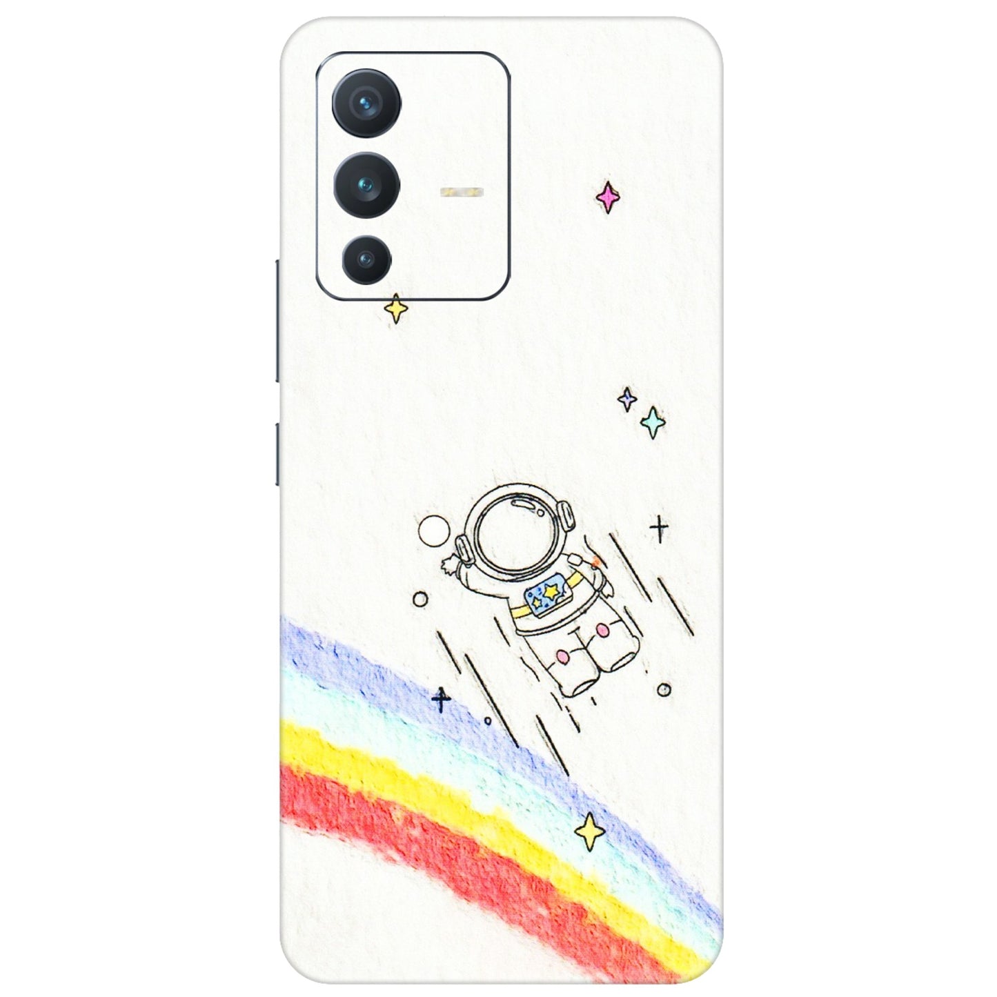 VIVO Z/V/X/T/U/S Series Phone Skins (All Models) - Milkyway Astronaut - 3D Embossed Finish (L-110) Vivo V23 (5G)