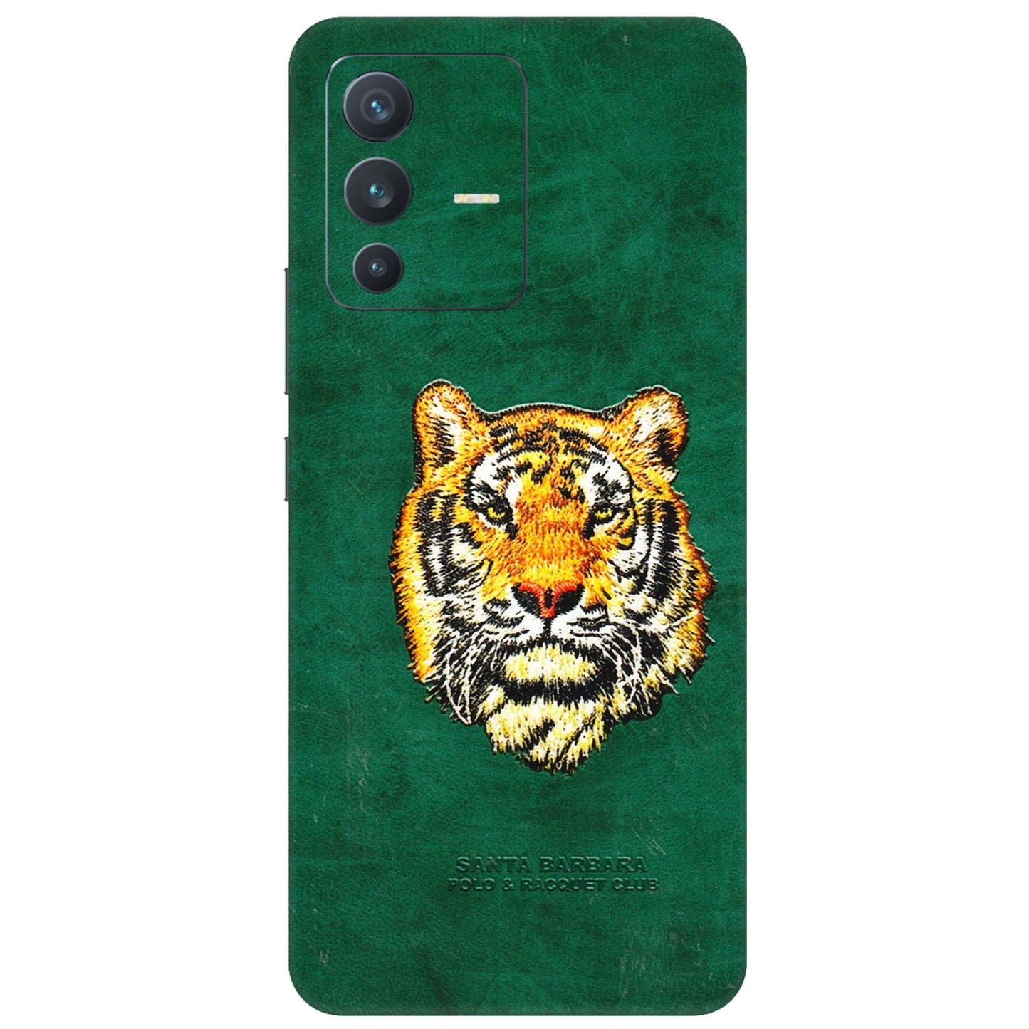 VIVO Z/V/X/T/U/S Series Phone Skins (All Models) - Leather Feel Tiger - 3D Embossed Finish (L-111) Vivo V23 (5G)