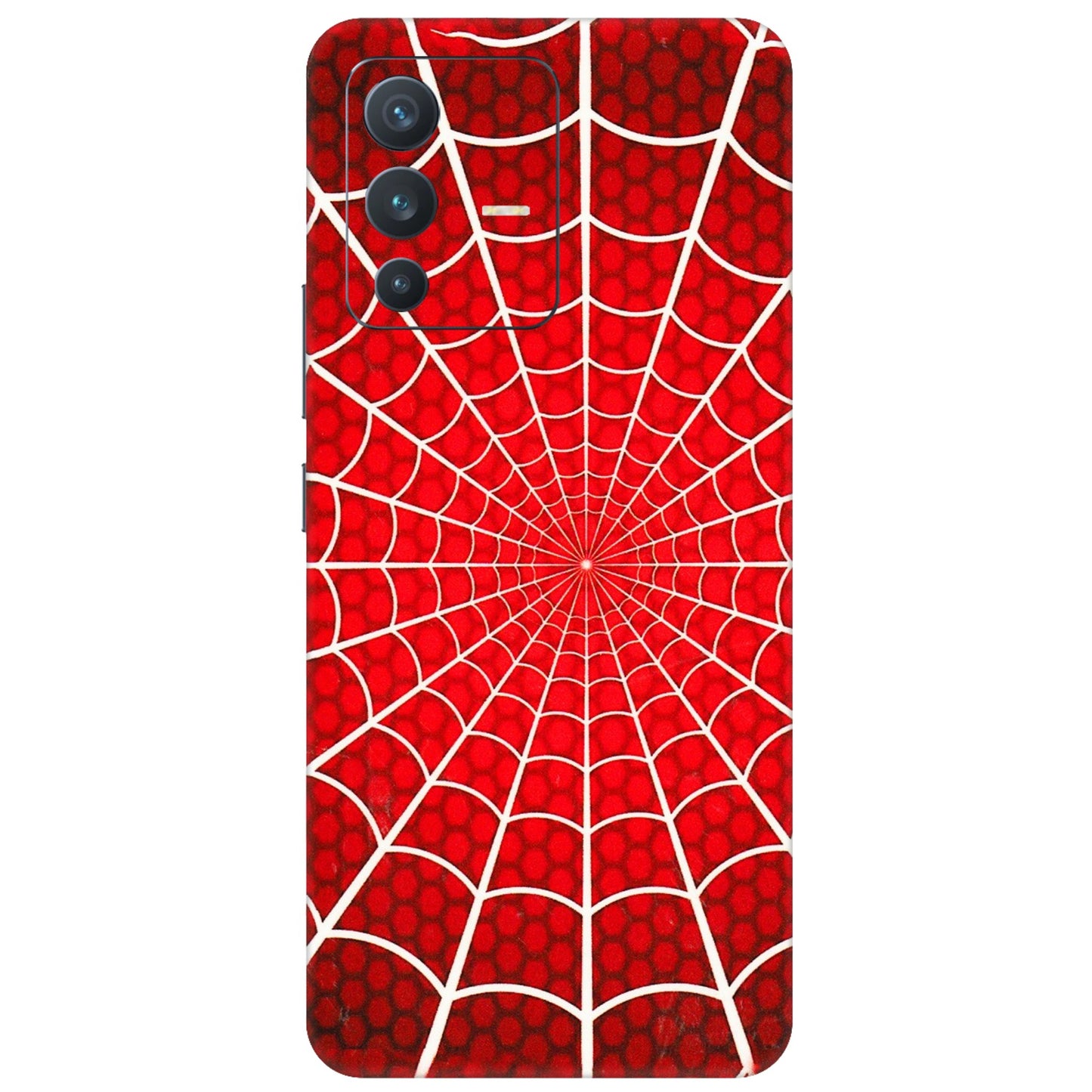 VIVO Z/V/X/T/U/S Series Phone Skins (All Models) - Classic Spidey Web - 3D Embossed Finish (L-115) Vivo V23 (5G)