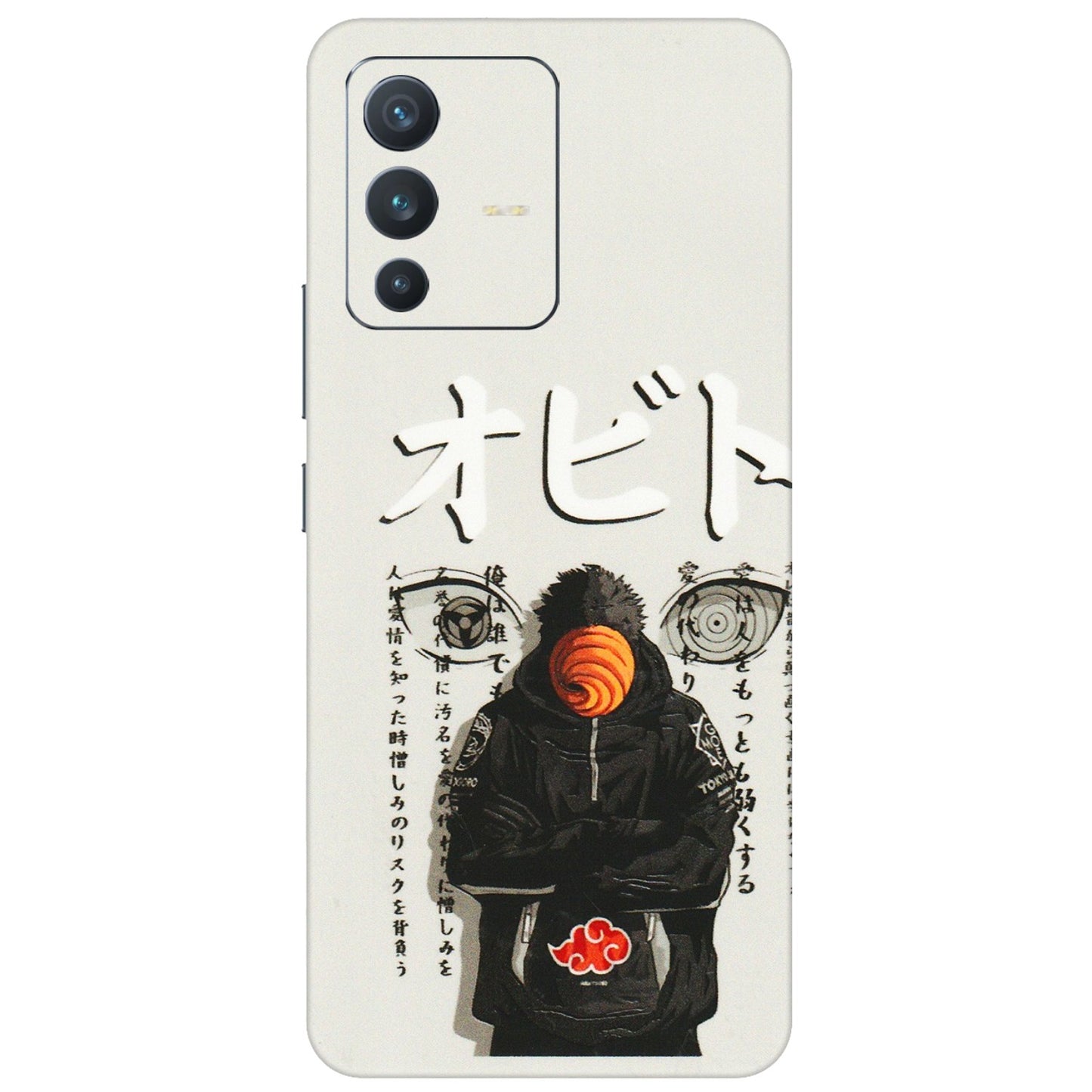VIVO Z/V/X/T/U/S Series Phone Skins (All Models) - Obito Anime Eye - 3D Embossed Finish (L-19) Vivo V23 (5G)