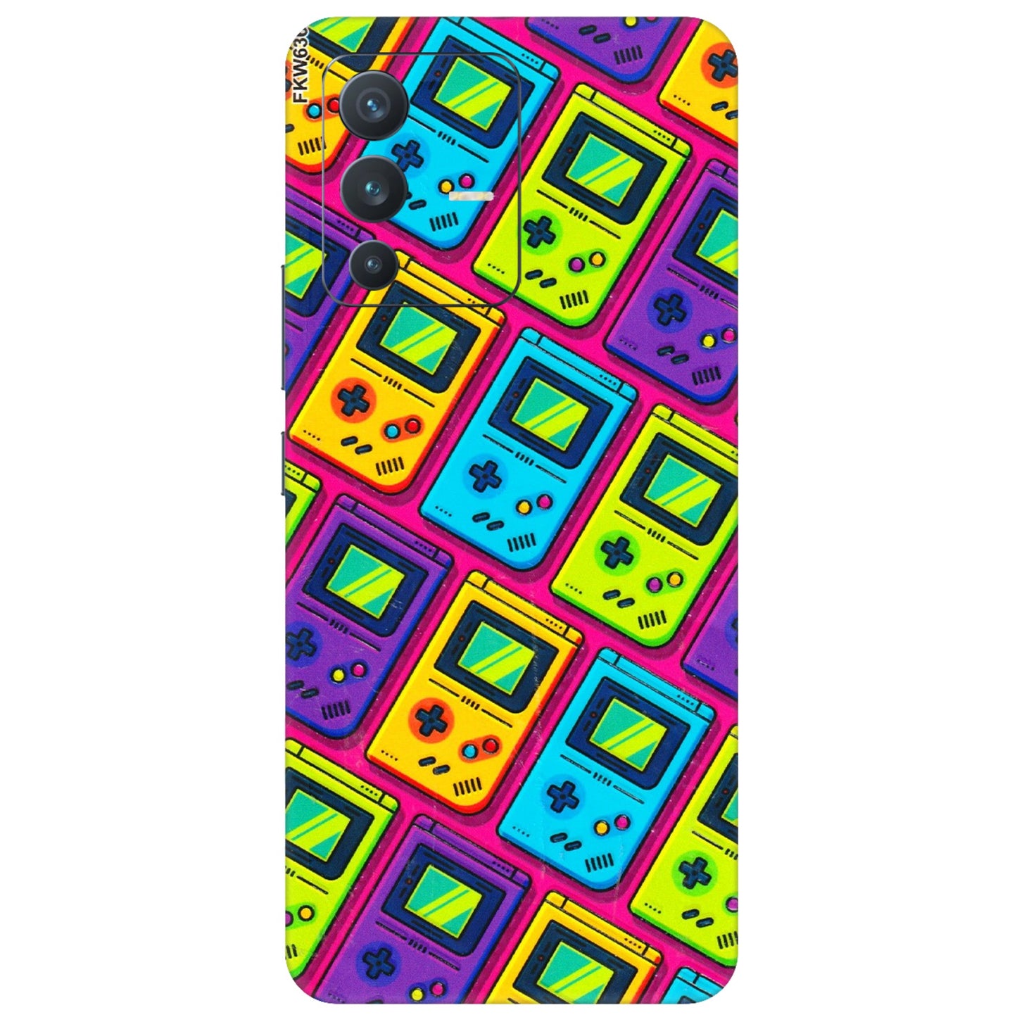 VIVO Z/V/X/T/U/S Series Phone Skins (All Models) - Gameboy Colourful - 3D Embossed Finish (L-266) Vivo V23 (5G)