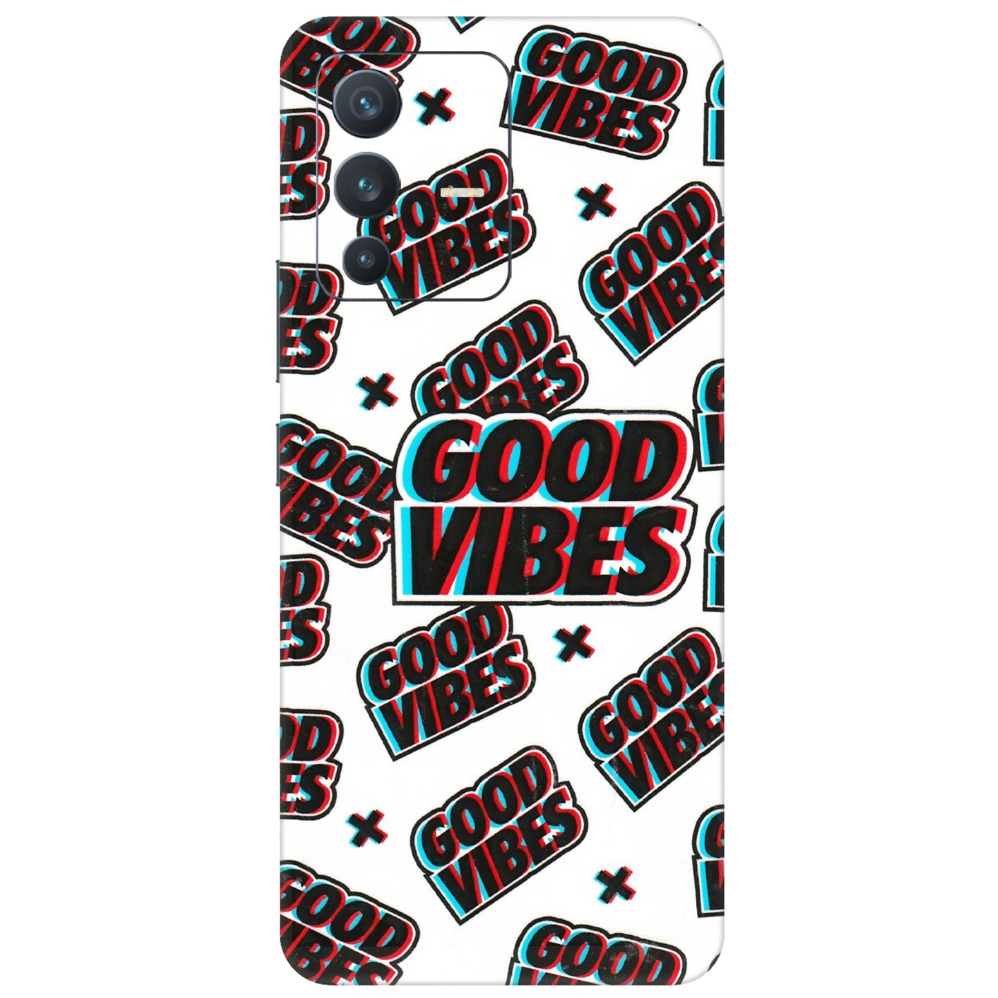VIVO Z/V/X/T/U/S Series Phone Skins (All Models) - Good Vibes - 3D Embossed Finish (L-282) Vivo V23 (5G)
