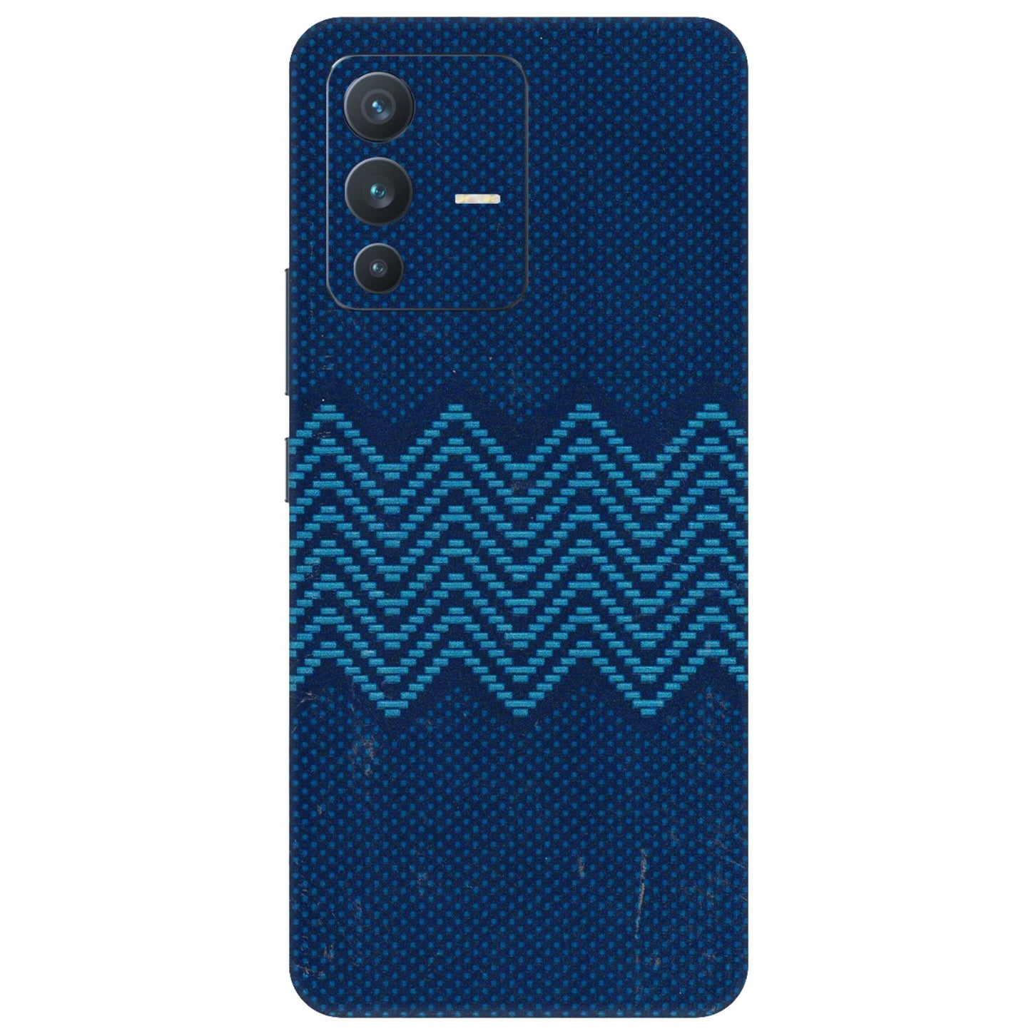 VIVO Z/V/X/T/U/S Series Phone Skins (All Models) - Blue Sober Waves - 3D Embossed Finish (L-306) Vivo V23 (5G)