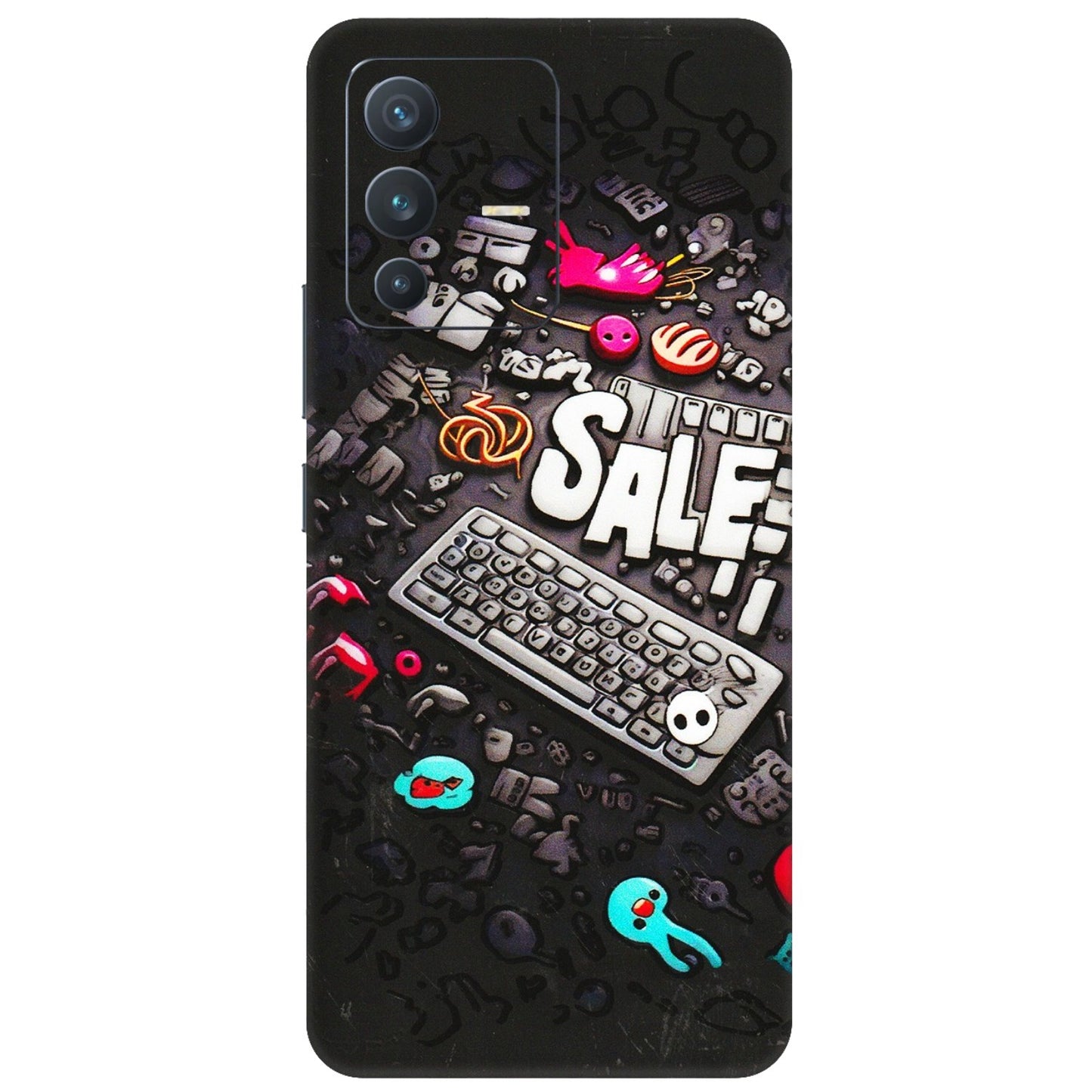 VIVO Z/V/X/T/U/S Series Phone Skins (All Models) - Gadgets Sale - 3D Embossed Finish (L-50) Vivo V23 (5G)