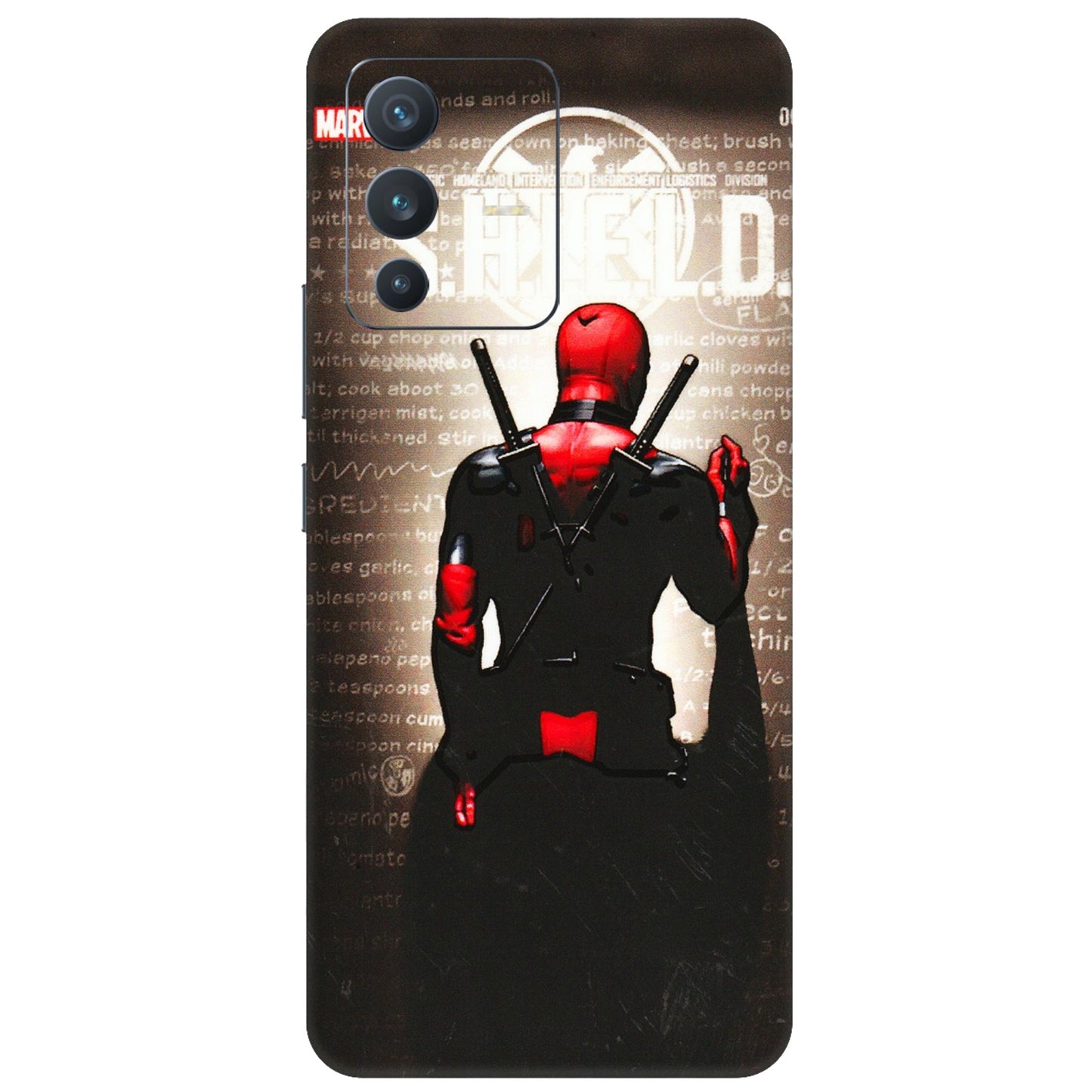 VIVO Z/V/X/T/U/S Series Phone Skins (All Models) - Deadpool - 3D Embossed Finish (L-56) Vivo V23 (5G)