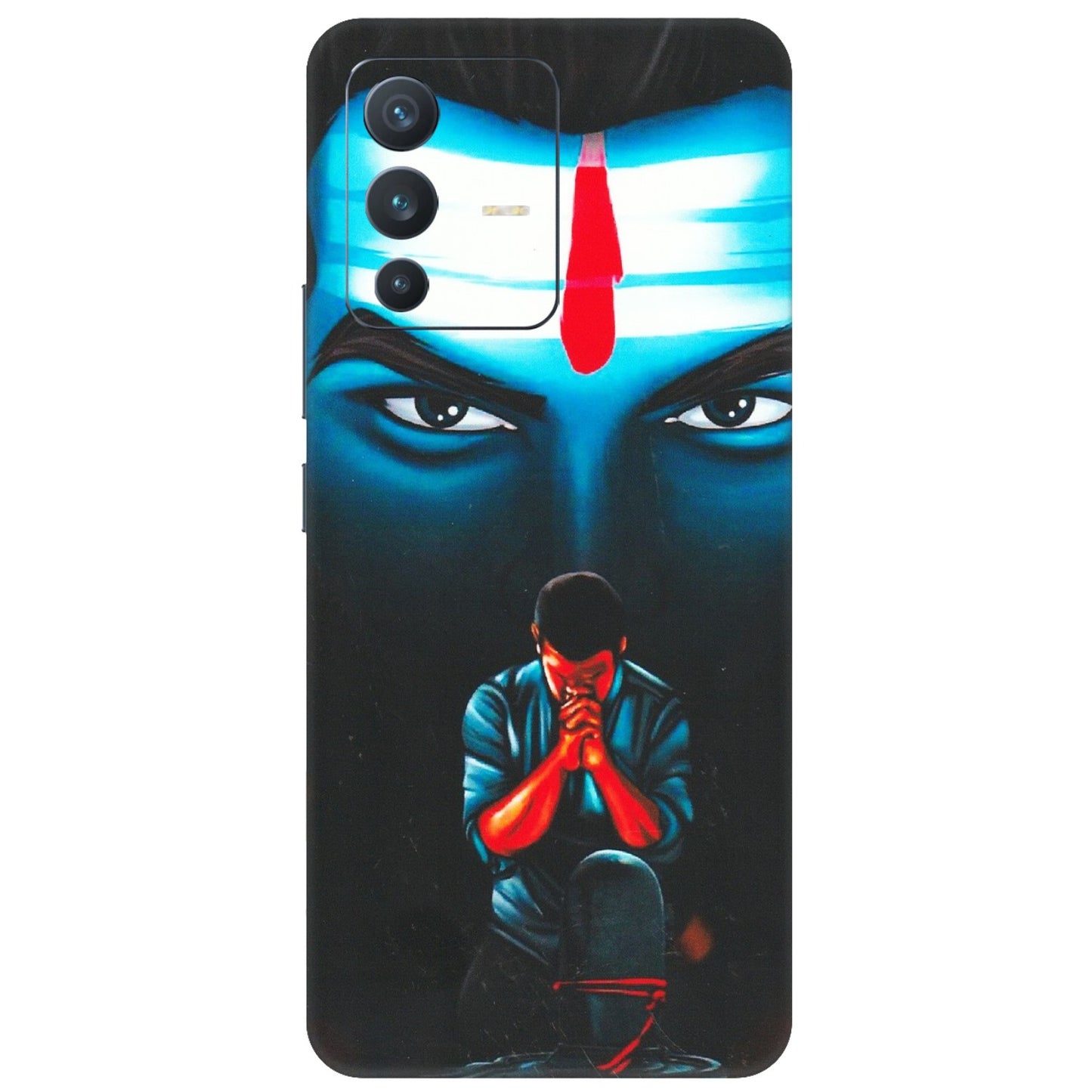 VIVO Z/V/X/T/U/S Series Phone Skins (All Models) - Mahakal Bhakt - Matte Finish (M-112) Vivo V23 (5G)