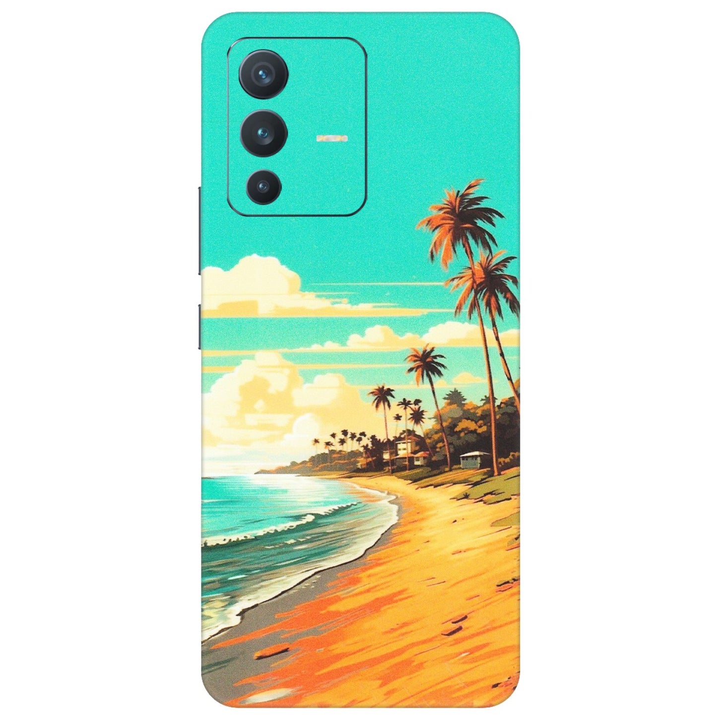 VIVO Z/V/X/T/U/S Series Phone Skins (All Models) - Miami Beach - Matte Finish (M-136) Vivo V23 (5G)