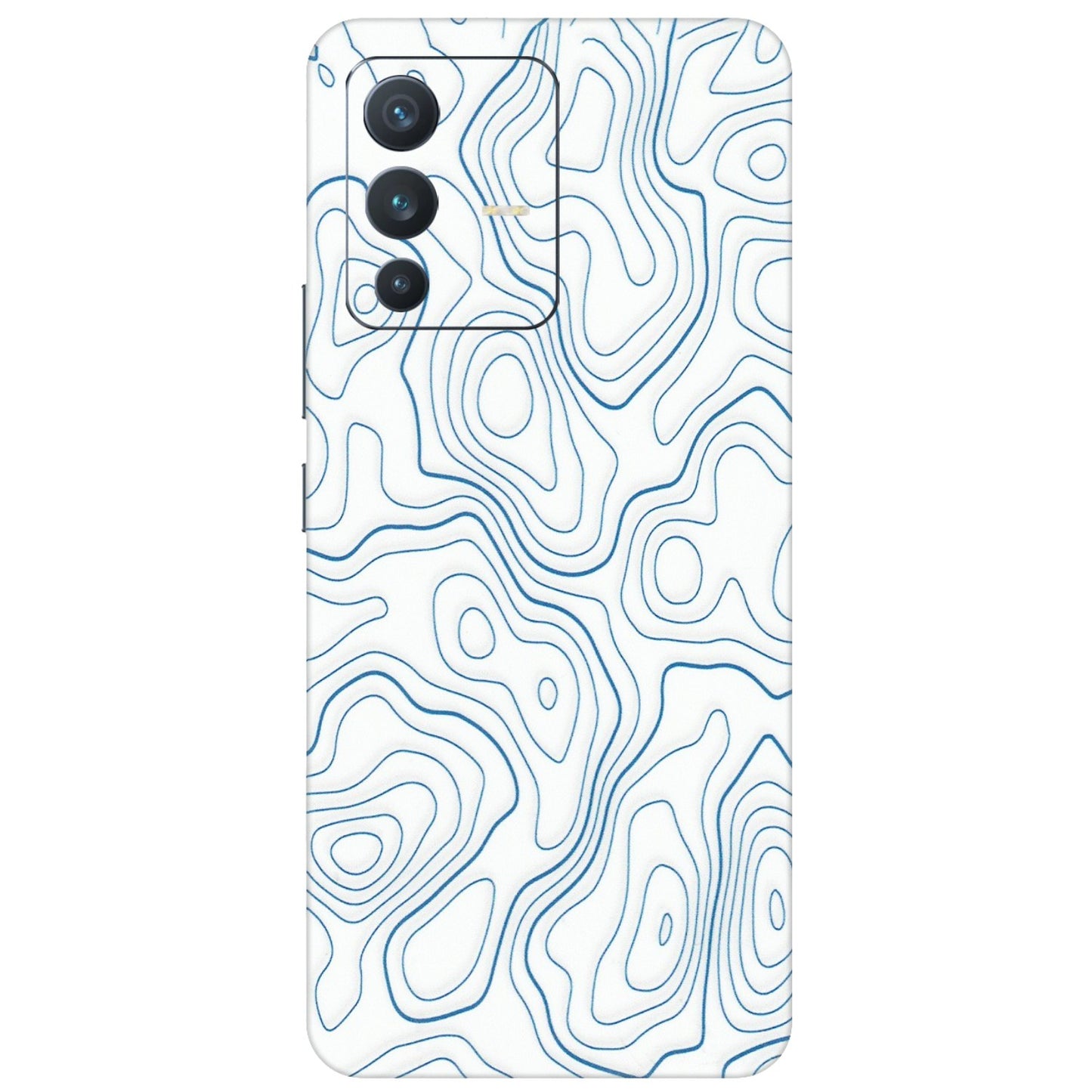 VIVO Z/V/X/T/U/S Series Phone Skins (All Models) - Blue And White Swirls - Matte Finish (M-139) Vivo V23 (5G)