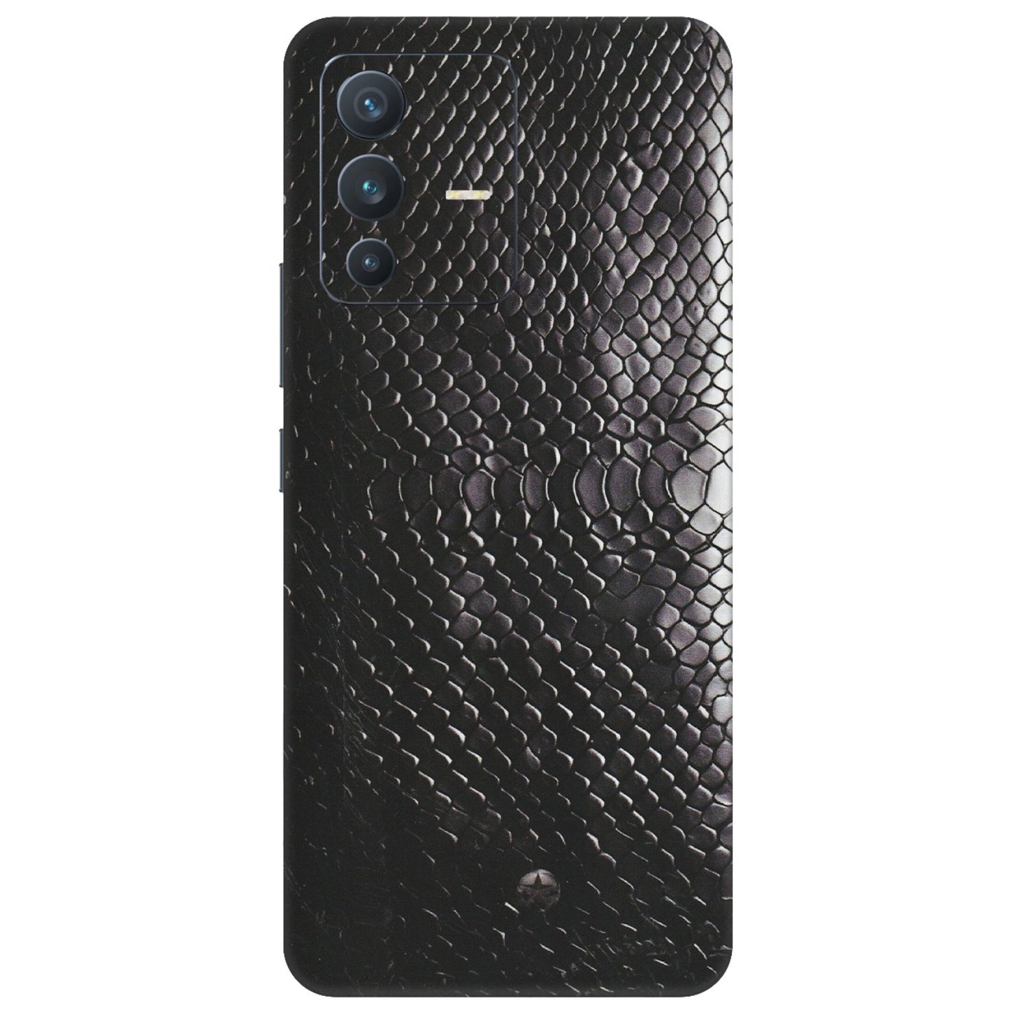 VIVO Z/V/X/T/U/S Series Phone Skins (All Models) - Black Snack Leather - Matte Finish (M-147) Vivo V23 (5G)