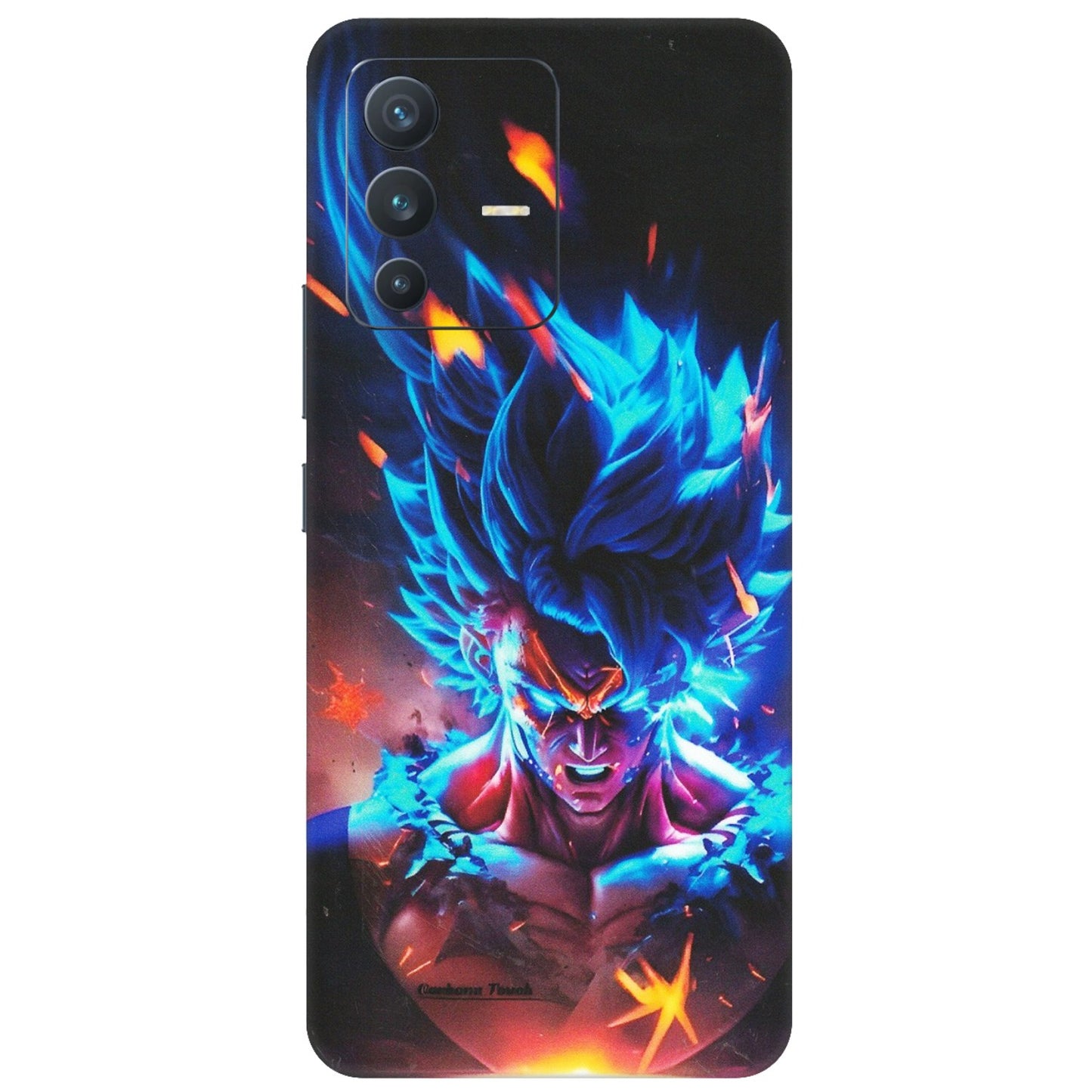 VIVO Z/V/X/T/U/S Series Phone Skins (All Models) - Angry Goku Dragon Ball Anime - Matte Finish (M-150) Vivo V23 (5G)
