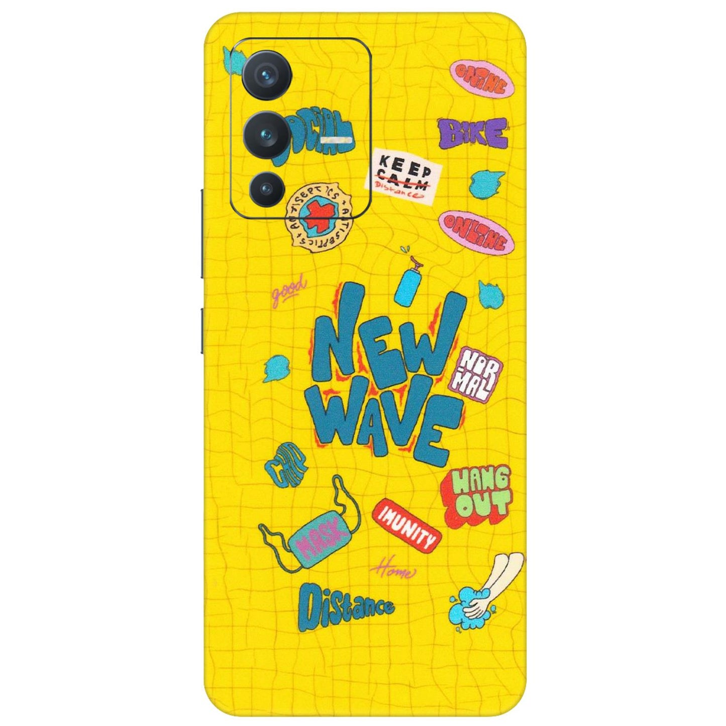 VIVO Z/V/X/T/U/S Series Phone Skins (All Models) - New Wave Life - Matte Finish (M-17) Vivo V23 (5G)
