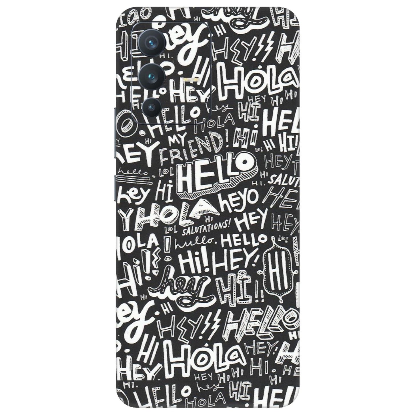 VIVO Z/V/X/T/U/S Series Phone Skins (All Models) - Hi Hello Doodles - Matte Finish (M-25) Vivo V23 (5G)