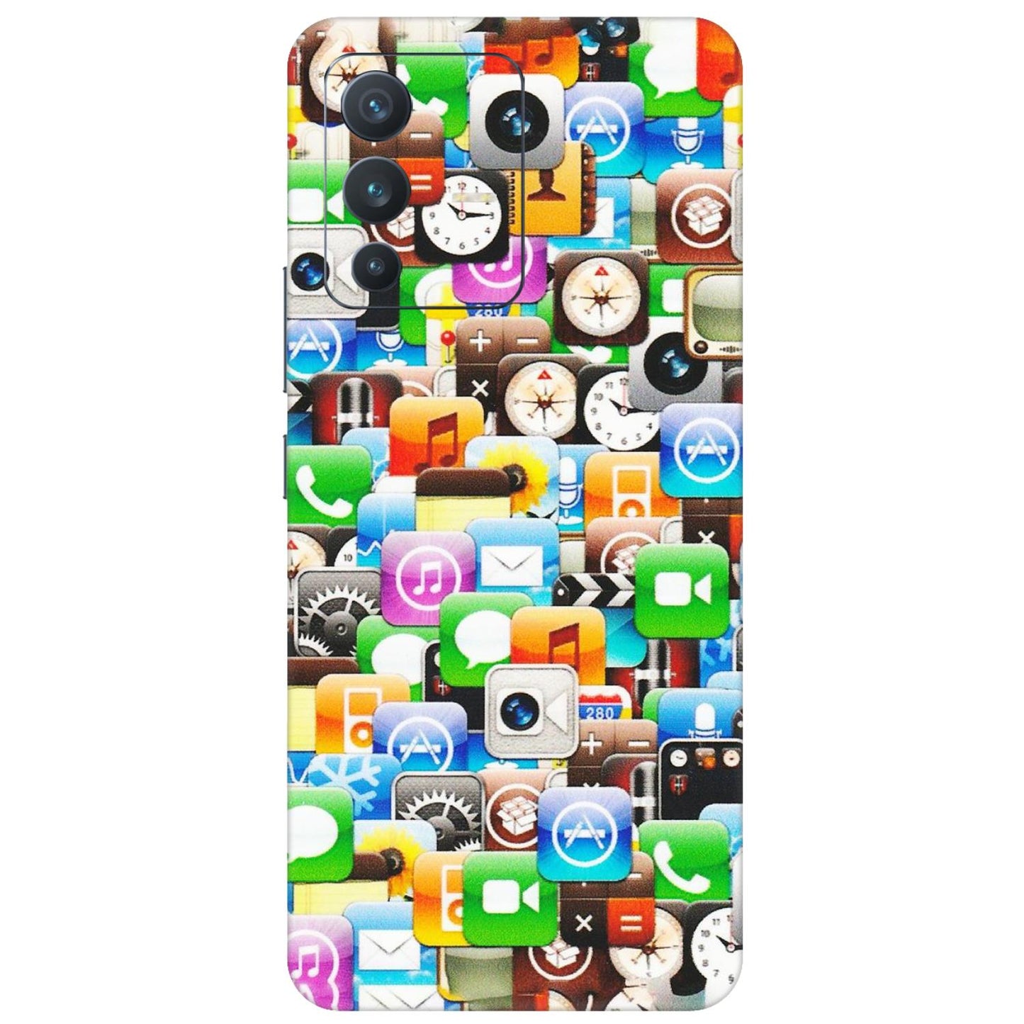 VIVO Z/V/X/T/U/S Series Phone Skins (All Models) - All Apple Icons - Matte Finish (M-93) Vivo V23 (5G)