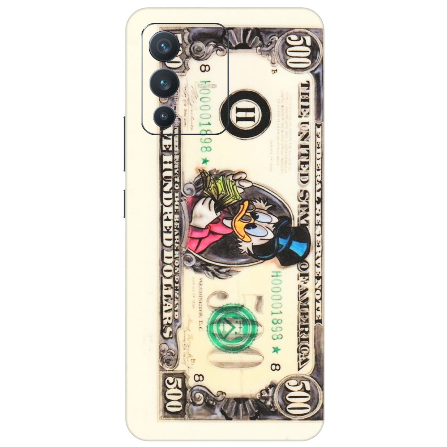 VIVO Z/V/X/T/U/S Series Phone Skins (All Models) - Five Hundred Dollar Duck - Transparent Finish (T-15) Vivo V23 (5G)