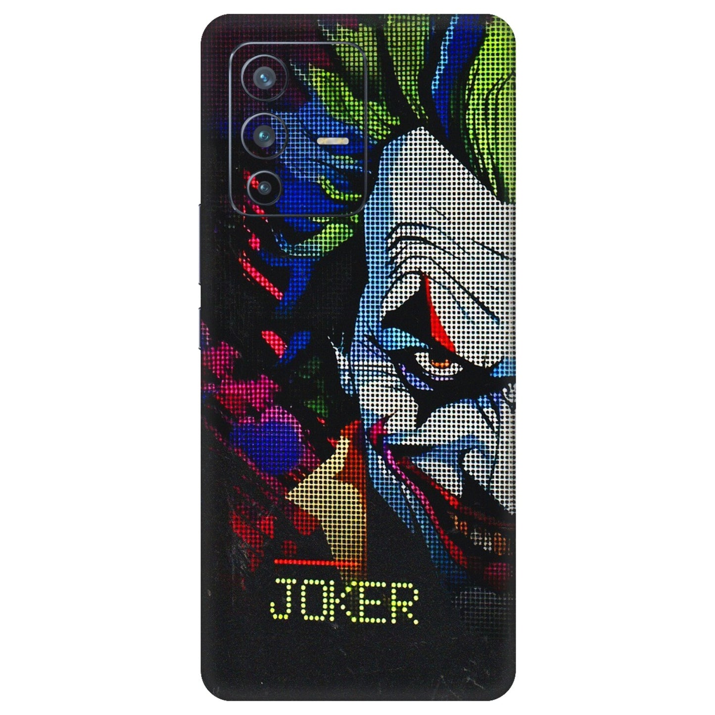 VIVO Z/V/X/T/U/S Series Phone Skins (All Models) - Joker Dot Matrix - 3D Embossed Finish (L-08) Vivo V23 Pro (5G)
