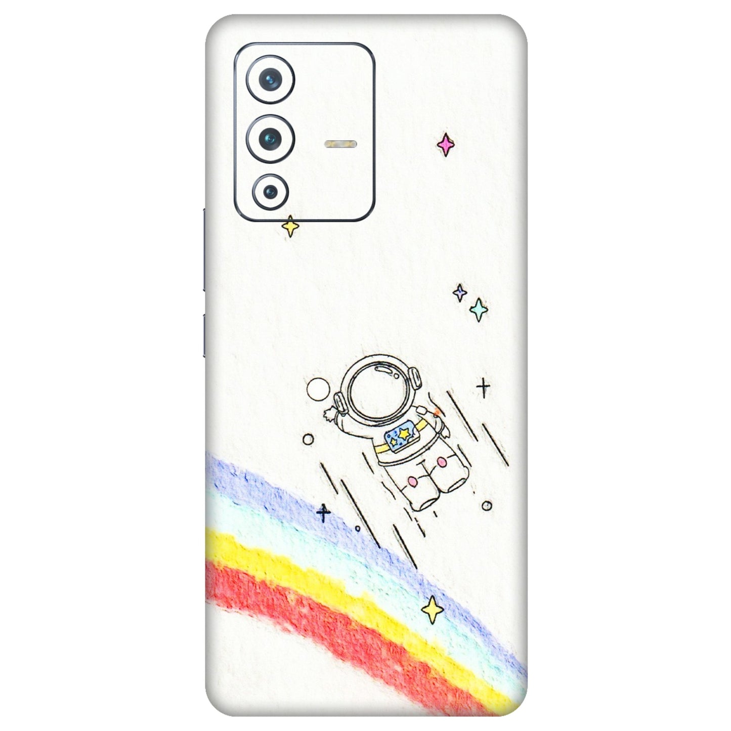 VIVO Z/V/X/T/U/S Series Phone Skins (All Models) - Milkyway Astronaut - 3D Embossed Finish (L-110) Vivo V23 Pro (5G)