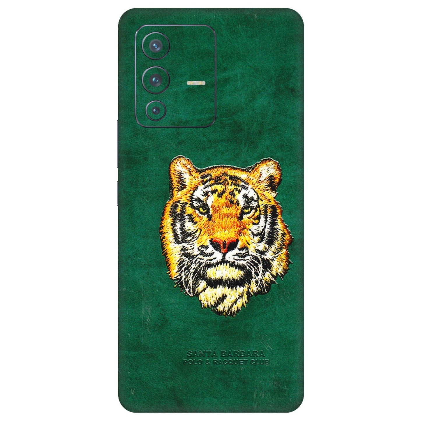 VIVO Z/V/X/T/U/S Series Phone Skins (All Models) - Leather Feel Tiger - 3D Embossed Finish (L-111) Vivo V23 Pro (5G)
