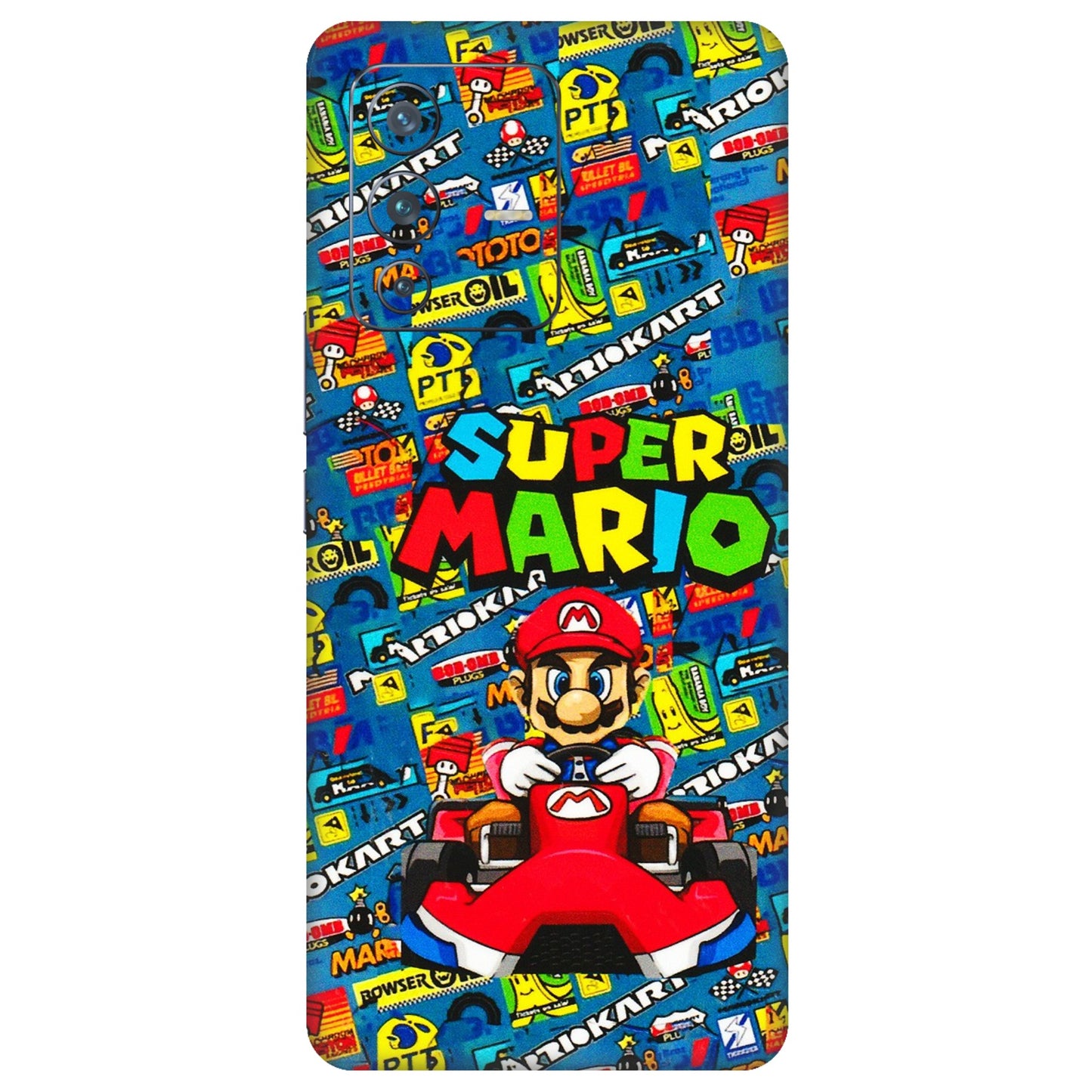 VIVO Z/V/X/T/U/S Series Phone Skins (All Models) - Super Mario Kart - 3D Embossed Finish (L-140) Vivo V23 Pro (5G)