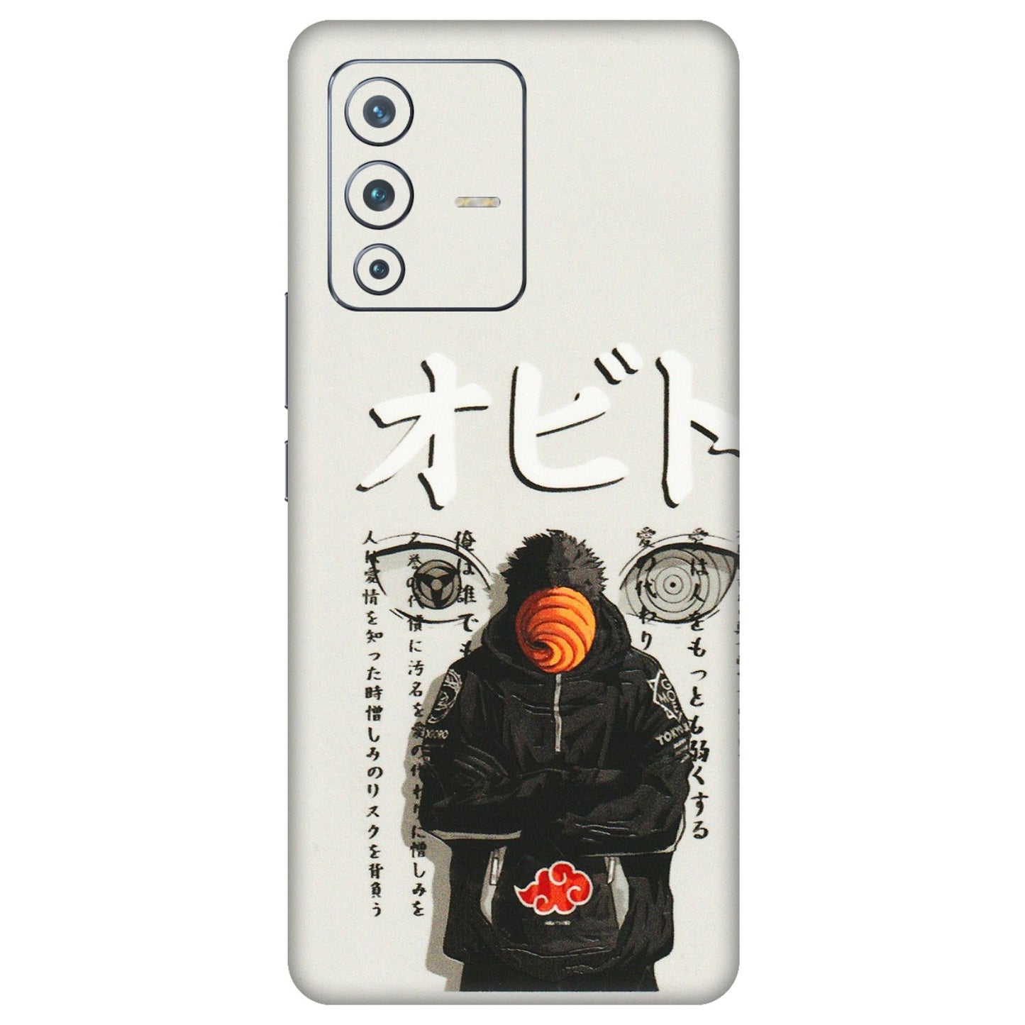 VIVO Z/V/X/T/U/S Series Phone Skins (All Models) - Obito Anime Eye - 3D Embossed Finish (L-19) Vivo V23 Pro (5G)