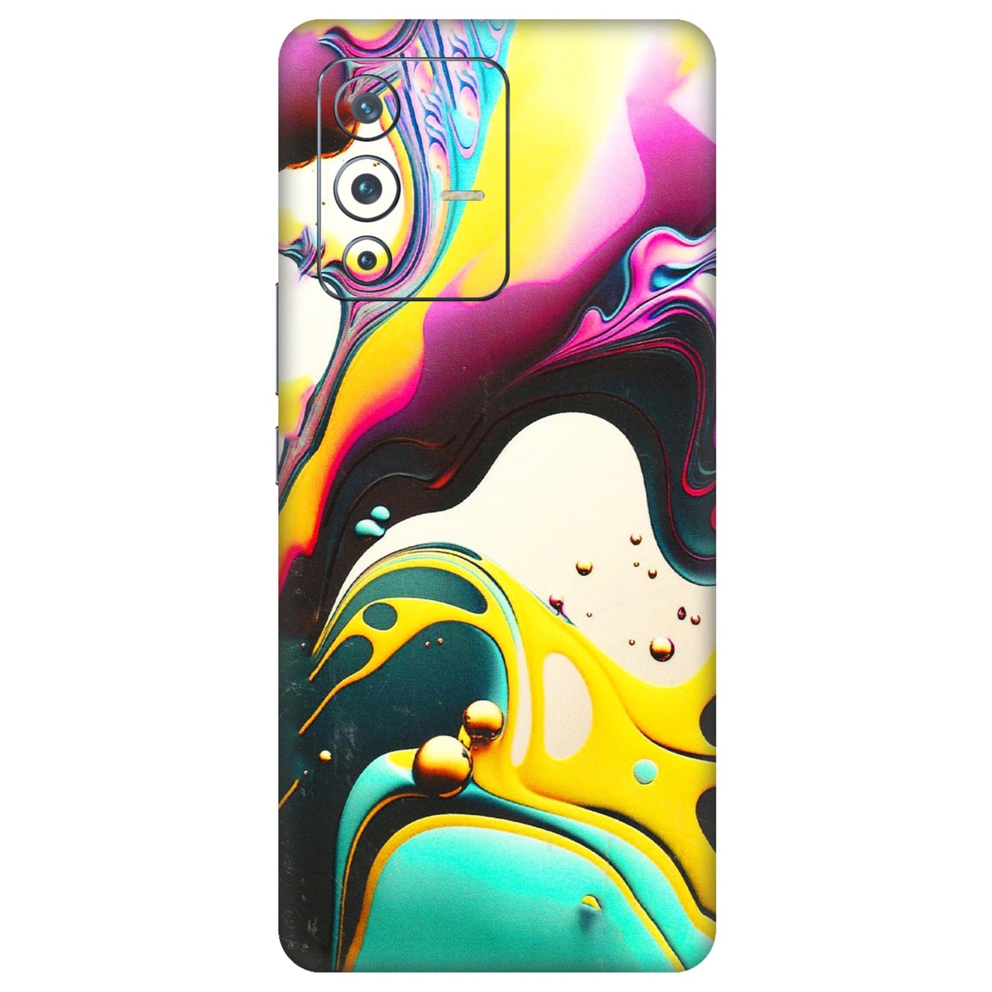 VIVO Z/V/X/T/U/S Series Phone Skins (All Models) - Multicolor Abstract pattern - 3D Embossed Finish (L-254) Vivo V23 Pro (5G)