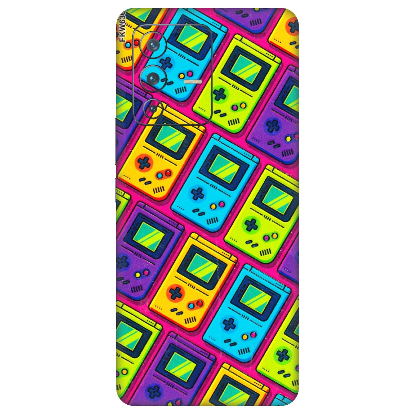 VIVO Z/V/X/T/U/S Series Phone Skins (All Models) - Gameboy Colourful - 3D Embossed Finish (L-266) Vivo V23 Pro (5G)
