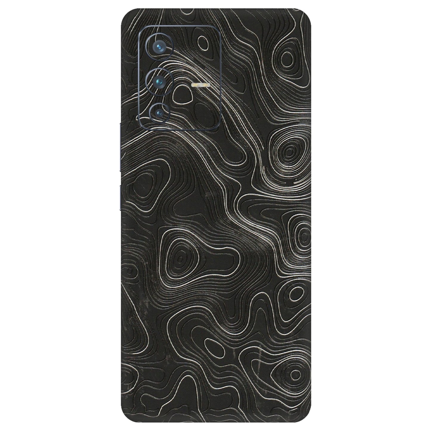 VIVO Z/V/X/T/U/S Series Phone Skins (All Models) - Abstract White Line Map - 3D Embossed Finish (L-269) Vivo V23 Pro (5G)