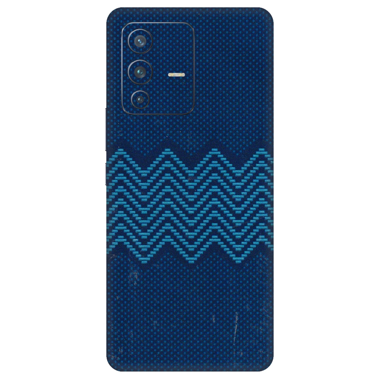 VIVO Z/V/X/T/U/S Series Phone Skins (All Models) - Blue Sober Waves - 3D Embossed Finish (L-306) Vivo V23 Pro (5G)