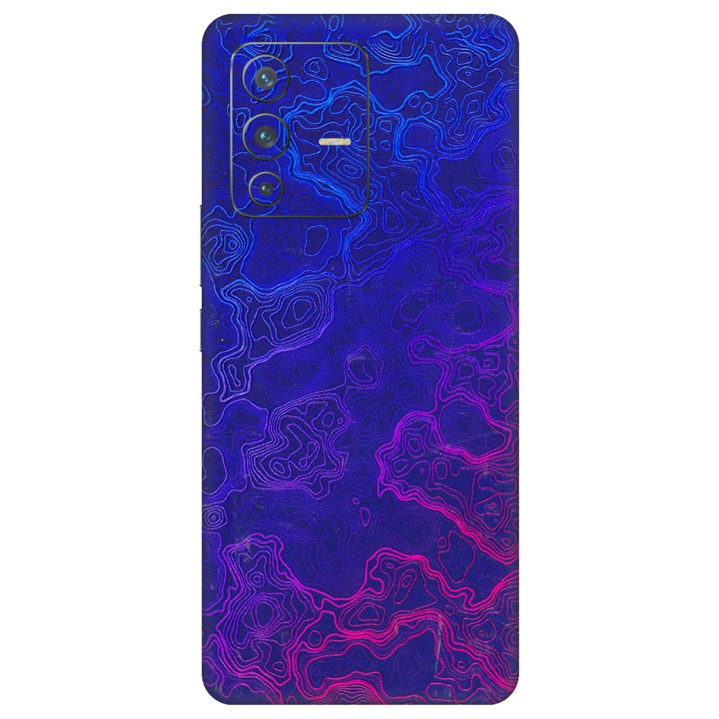 VIVO Z/V/X/T/U/S Series Phone Skins (All Models) - Purple Ripples Swirl - 3D Embossed Finish (L-314) Vivo V23 Pro (5G)