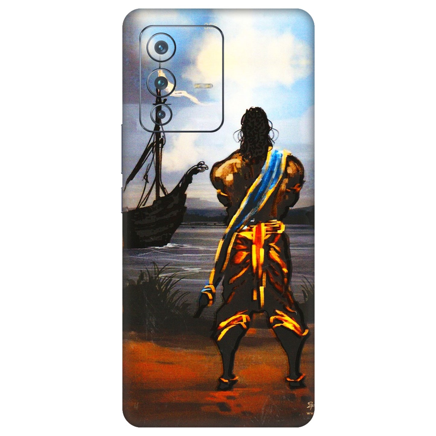 VIVO Z/V/X/T/U/S Series Phone Skins (All Models) - Heavenly God Figure - 3D Embossed Finish (L-34) Vivo V23 Pro (5G)