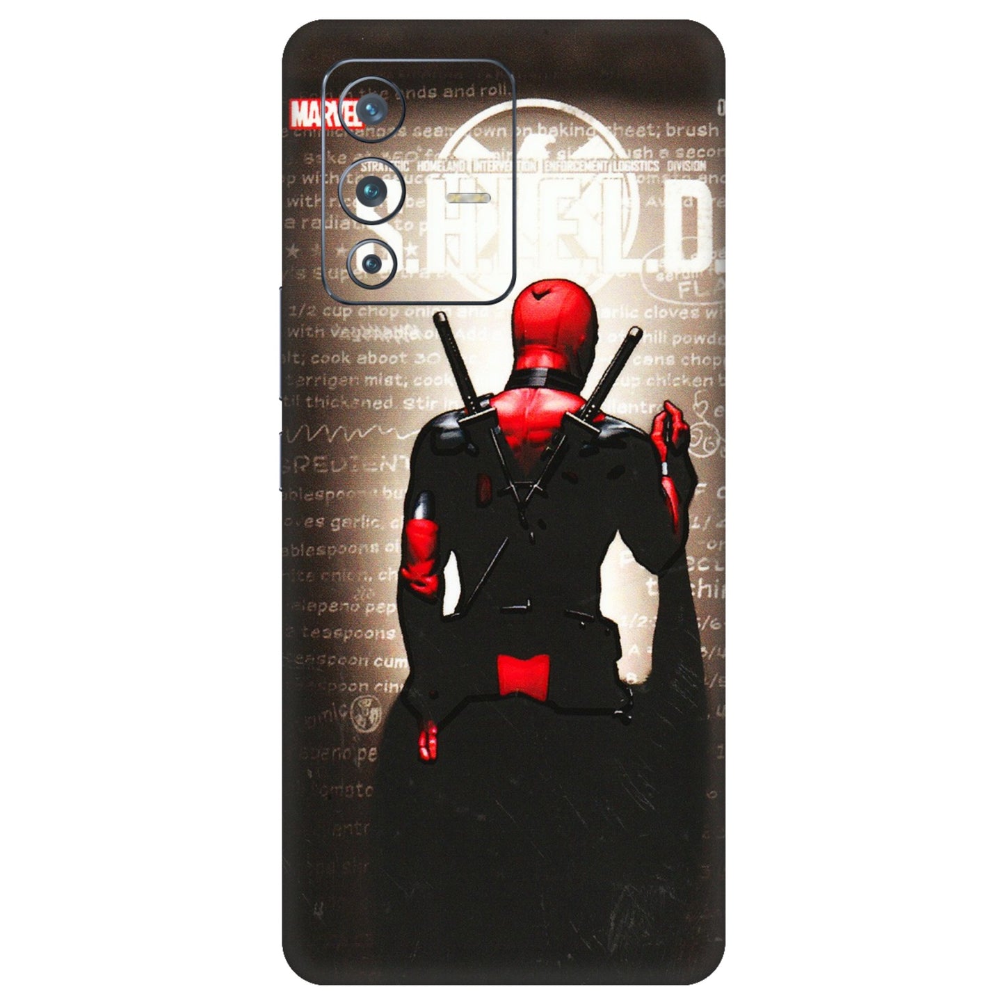 VIVO Z/V/X/T/U/S Series Phone Skins (All Models) - Deadpool - 3D Embossed Finish (L-56) Vivo V23 Pro (5G)