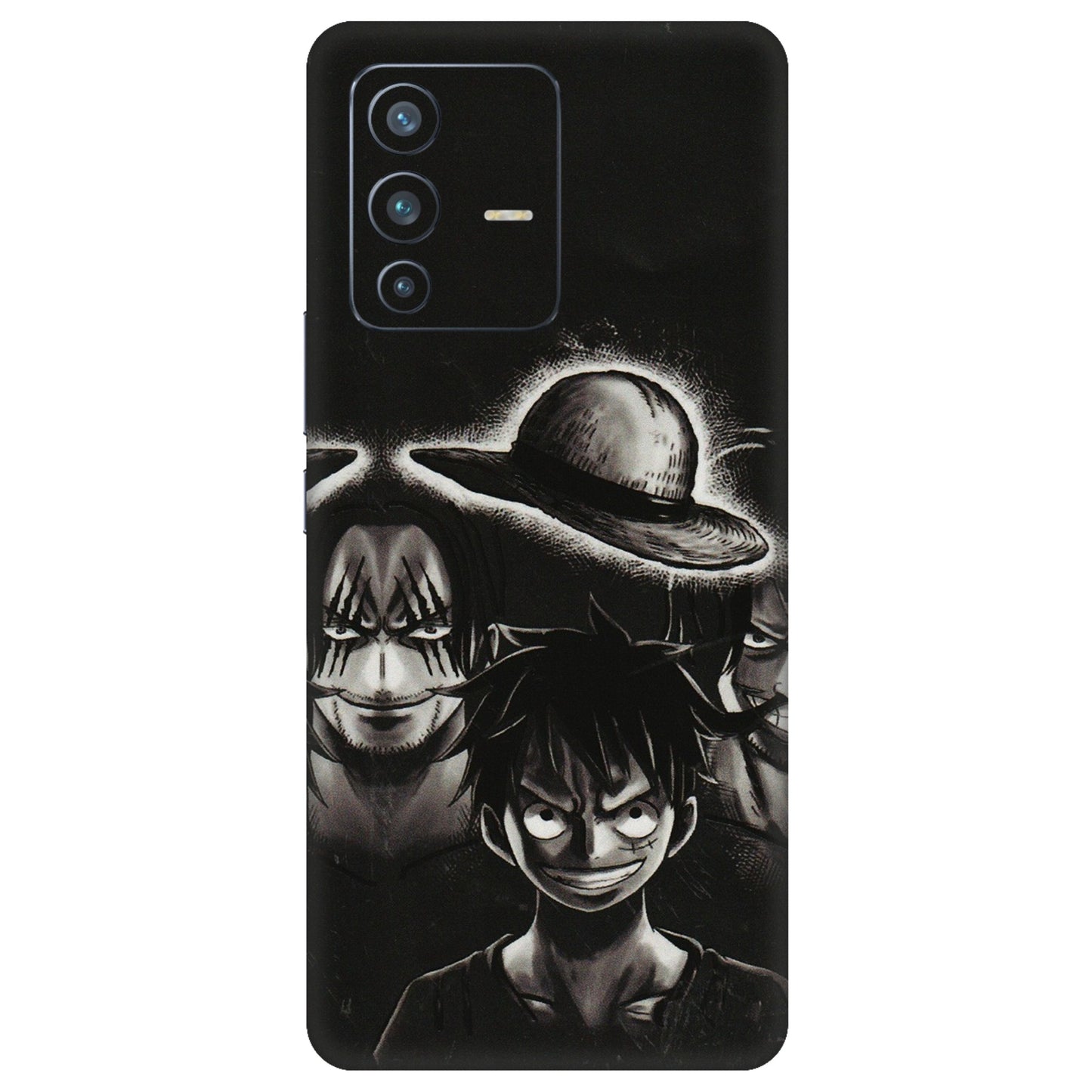 VIVO Z/V/X/T/U/S Series Phone Skins (All Models) - Black Luffy Hat - 3D Embossed Finish (L-57) Vivo V23 Pro (5G)