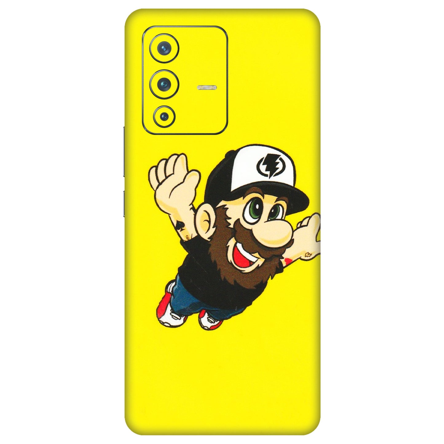 VIVO Z/V/X/T/U/S Series Phone Skins (All Models) - Flying Beardo - 3D Embossed Finish (L-60) Vivo V23 Pro (5G)