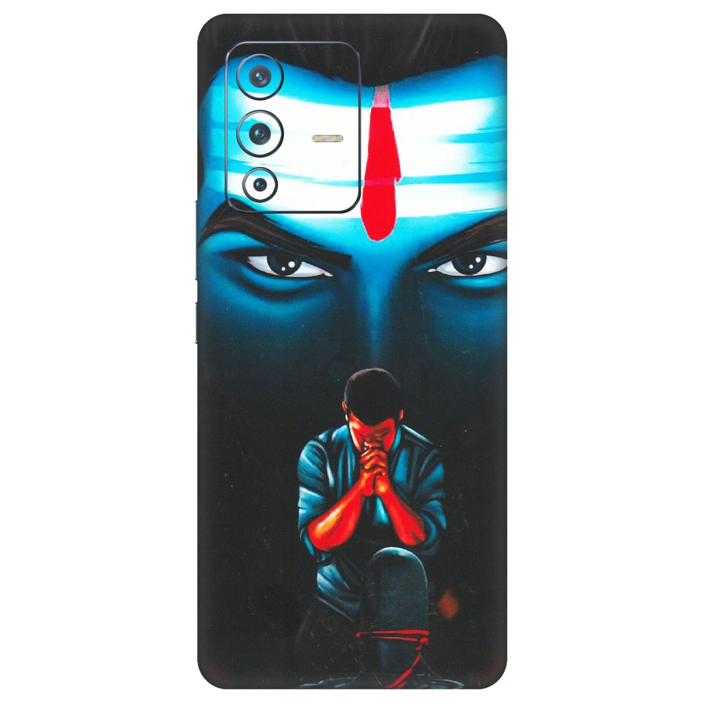 VIVO Z/V/X/T/U/S Series Phone Skins (All Models) - Mahakal Bhakt - Matte Finish (M-112) Vivo V23 Pro (5G)