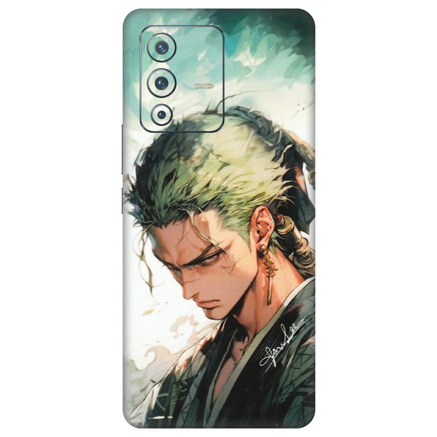 VIVO Z/V/X/T/U/S Series Phone Skins (All Models) - New Roronoa Zoro One Picece Anime - Matte Finish (M-140) Vivo V23 Pro (5G)