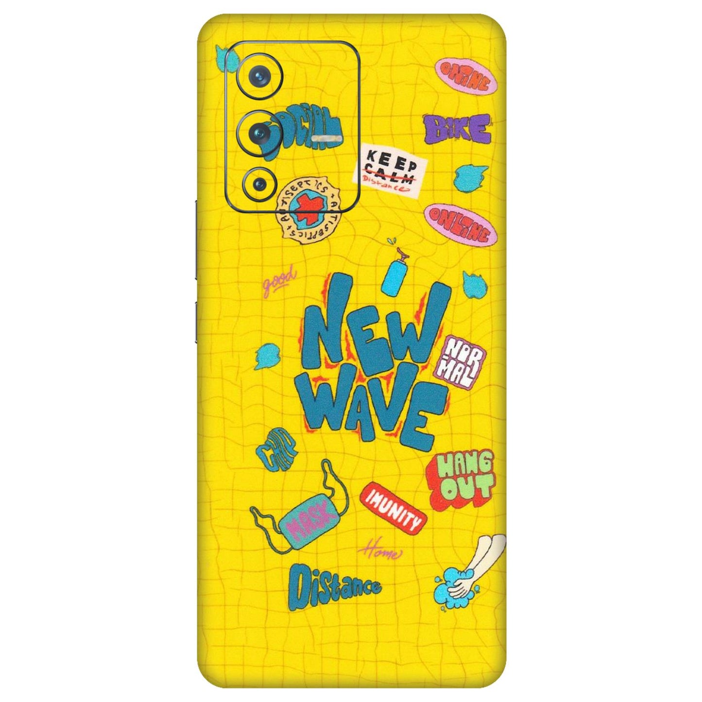 VIVO Z/V/X/T/U/S Series Phone Skins (All Models) - New Wave Life - Matte Finish (M-17) Vivo V23 Pro (5G)