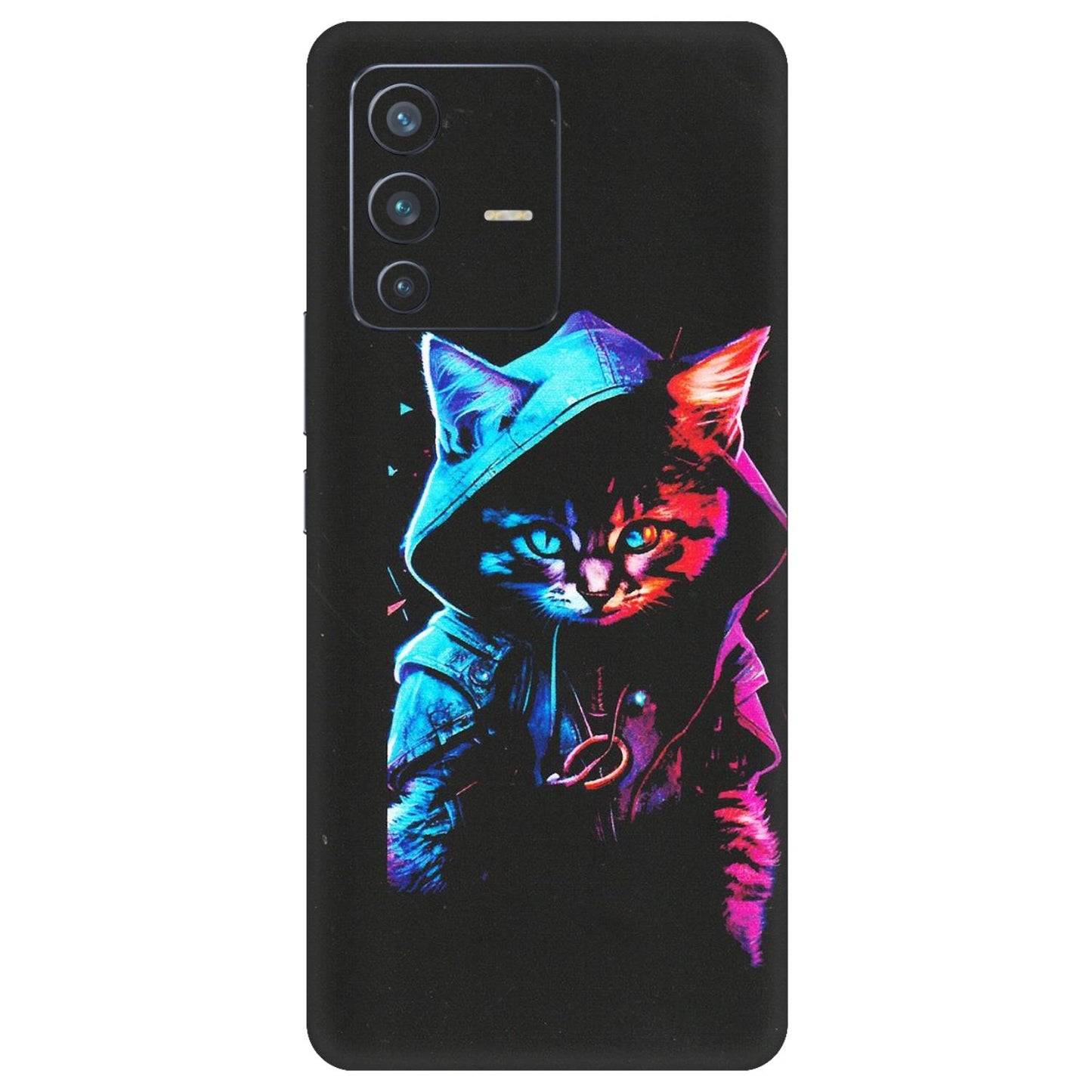 VIVO Z/V/X/T/U/S Series Phone Skins (All Models) - Cyberpunk Cat - Matte Finish (M-45) Vivo V23 Pro (5G)