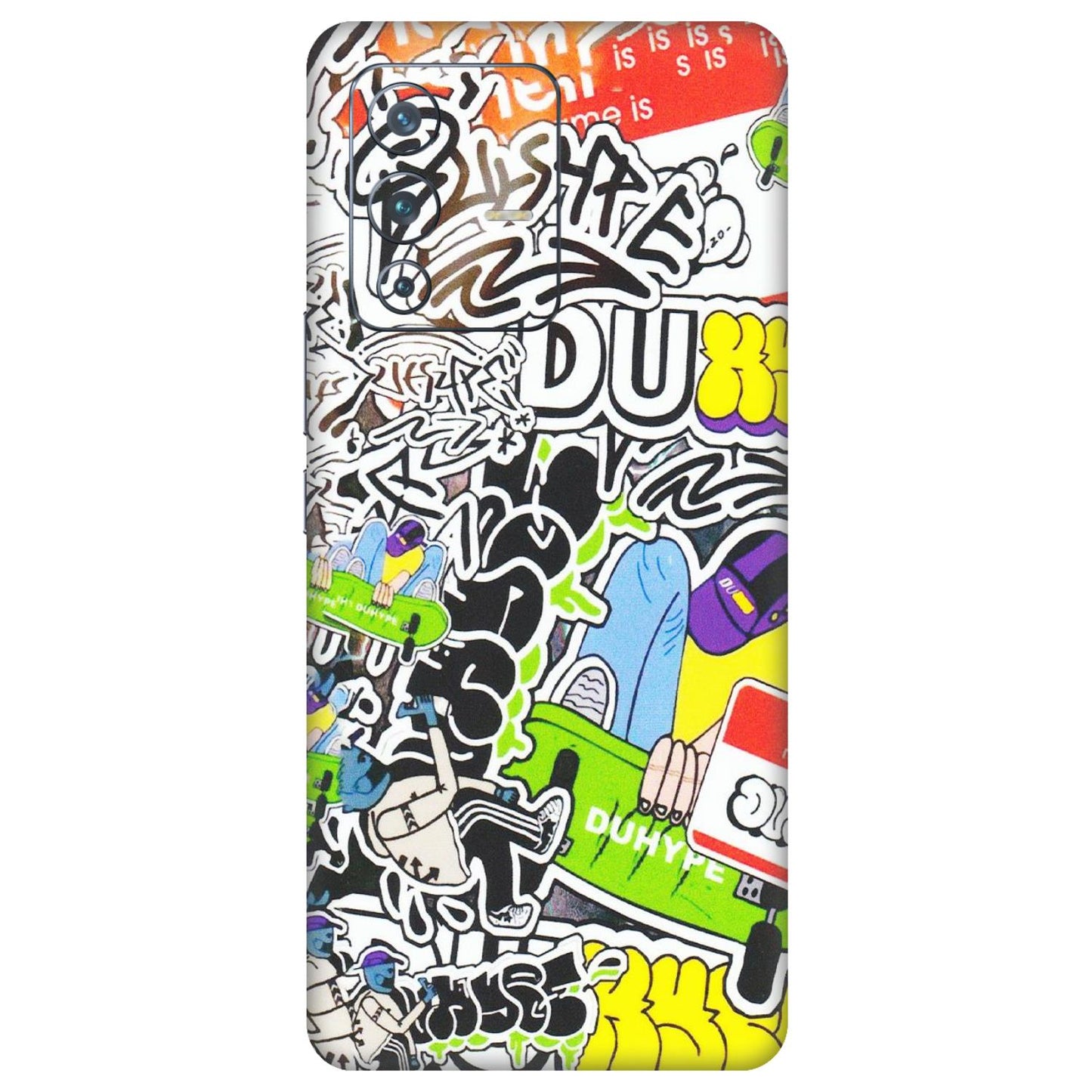 VIVO Z/V/X/T/U/S Series Phone Skins (All Models) - Dope Graffiti - Matte Finish (M-61) Vivo V23 Pro (5G)