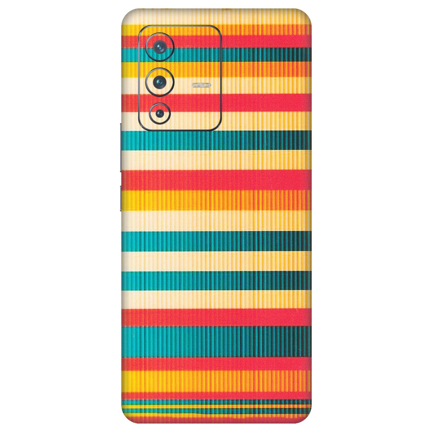 VIVO Z/V/X/T/U/S Series Phone Skins (All Models) - Colourful Stripes Soothing Effect - Matte Finish (M-86) Vivo V23 Pro (5G)