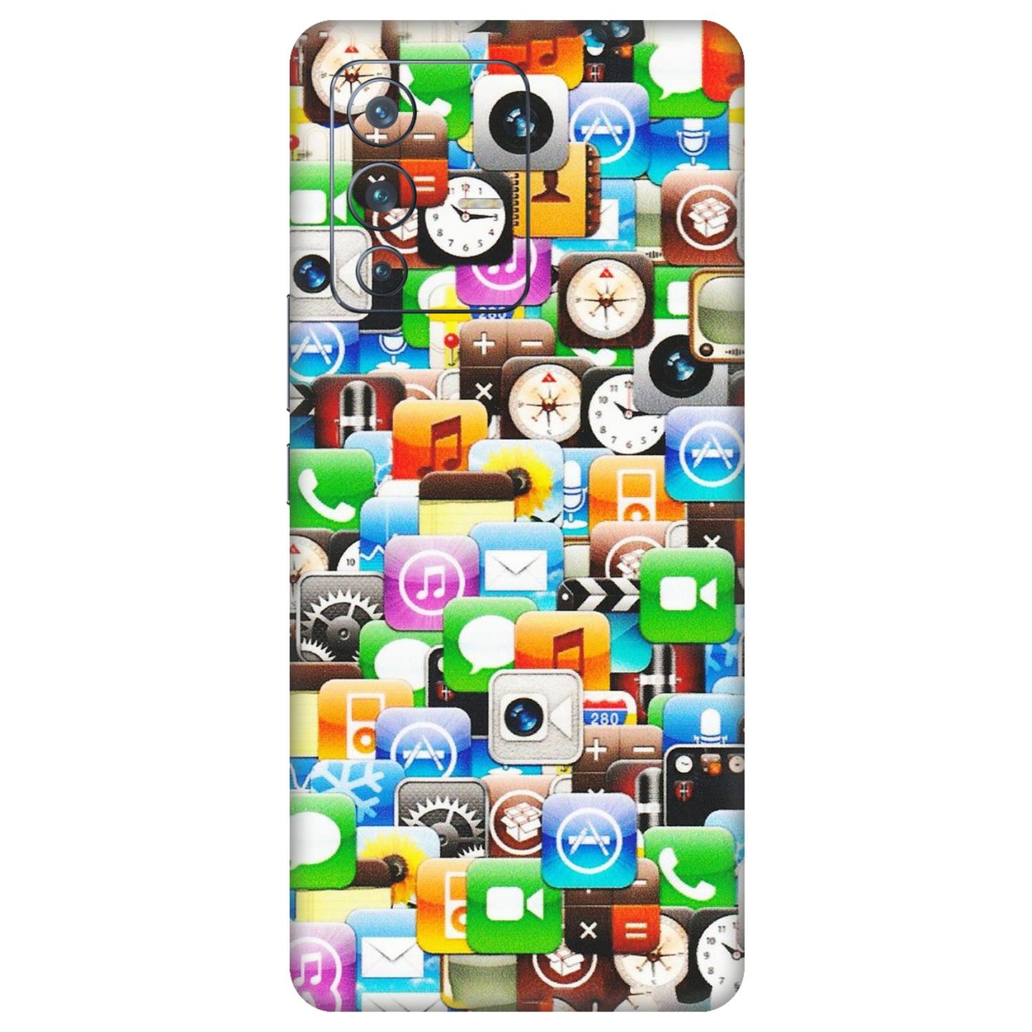 VIVO Z/V/X/T/U/S Series Phone Skins (All Models) - All Apple Icons - Matte Finish (M-93) Vivo V23 Pro (5G)