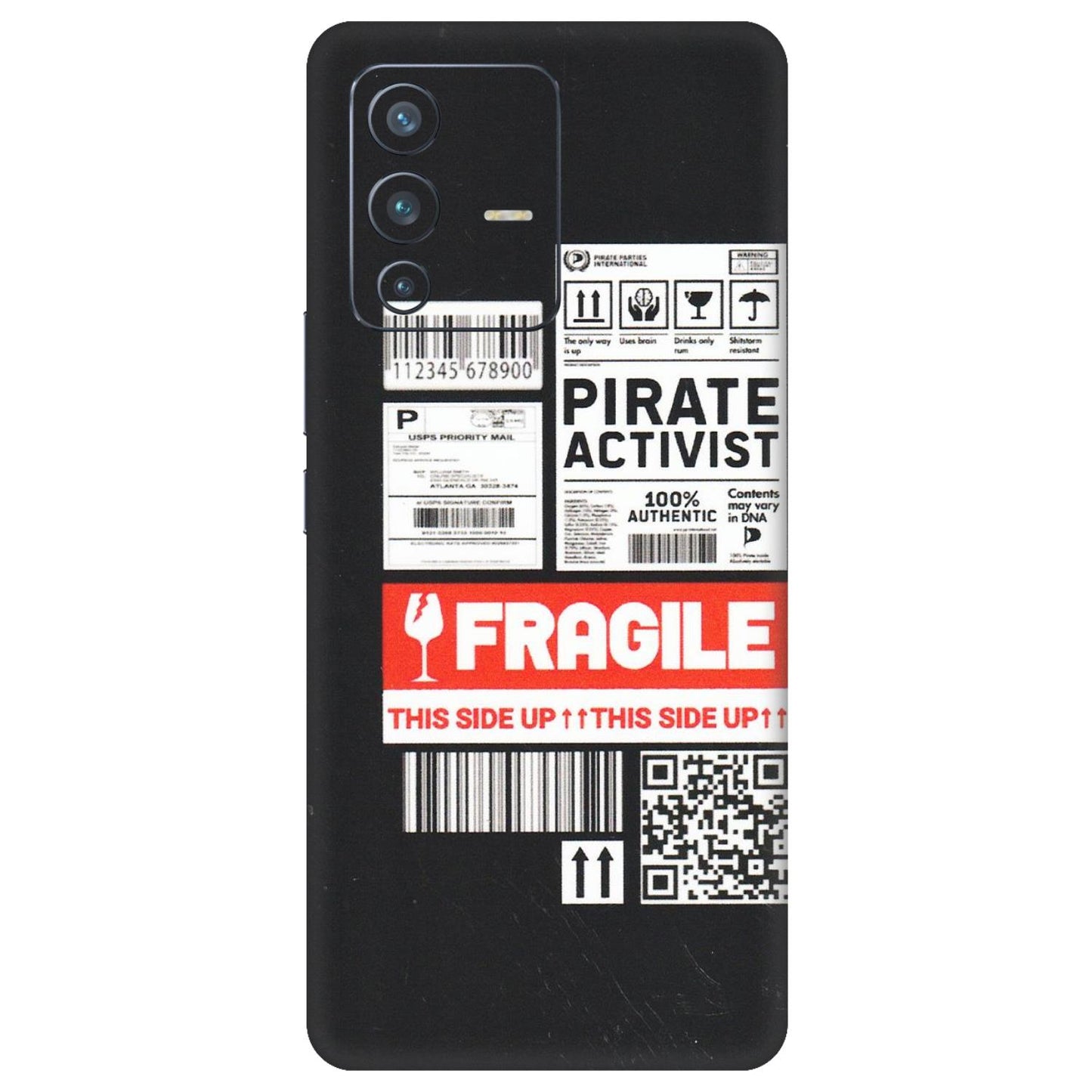 VIVO Z/V/X/T/U/S Series Phone Skins (All Models) - Handle With Care - Matte Finish (M-99) Vivo V23 Pro (5G)
