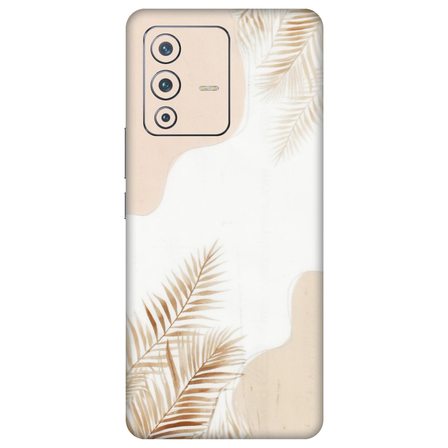 VIVO Z/V/X/T/U/S Series Phone Skins (All Models) - Gold Petals Abstract - Transparent Finish (T-08) Vivo V23 Pro (5G)