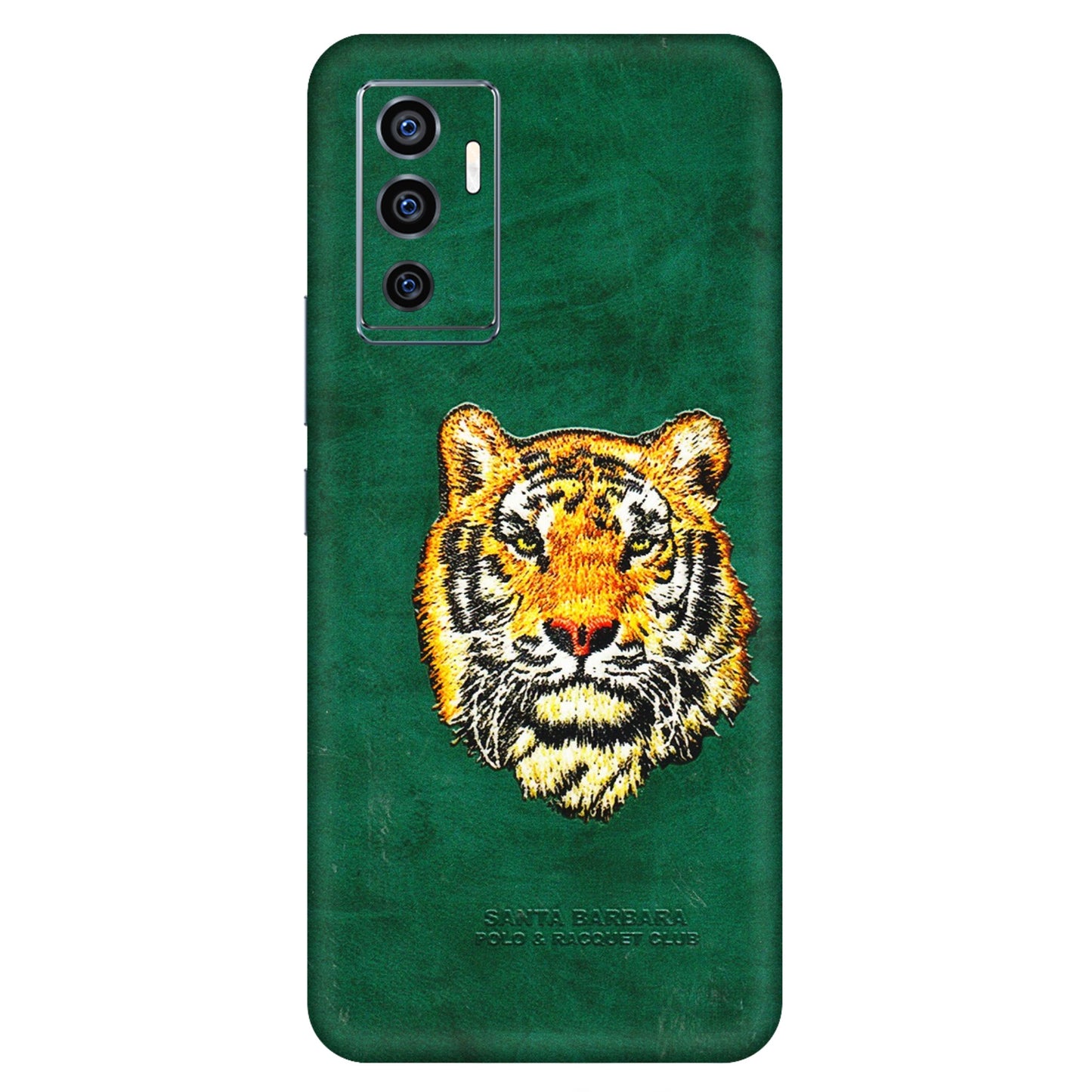 VIVO Z/V/X/T/U/S Series Phone Skins (All Models) - Leather Feel Tiger - 3D Embossed Finish (L-111) Vivo V23e (5G)