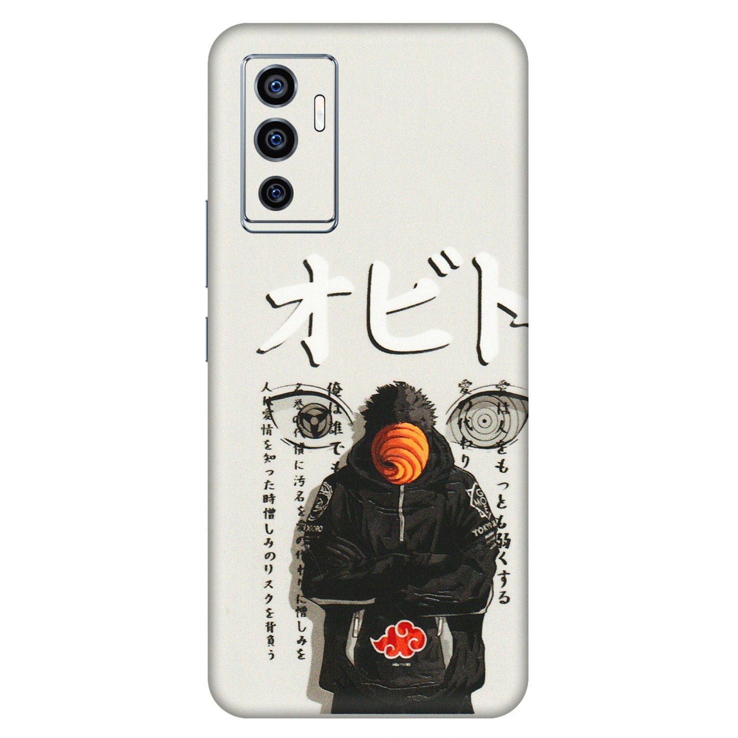 VIVO Z/V/X/T/U/S Series Phone Skins (All Models) - Obito Anime Eye - 3D Embossed Finish (L-19) Vivo V23e (5G)