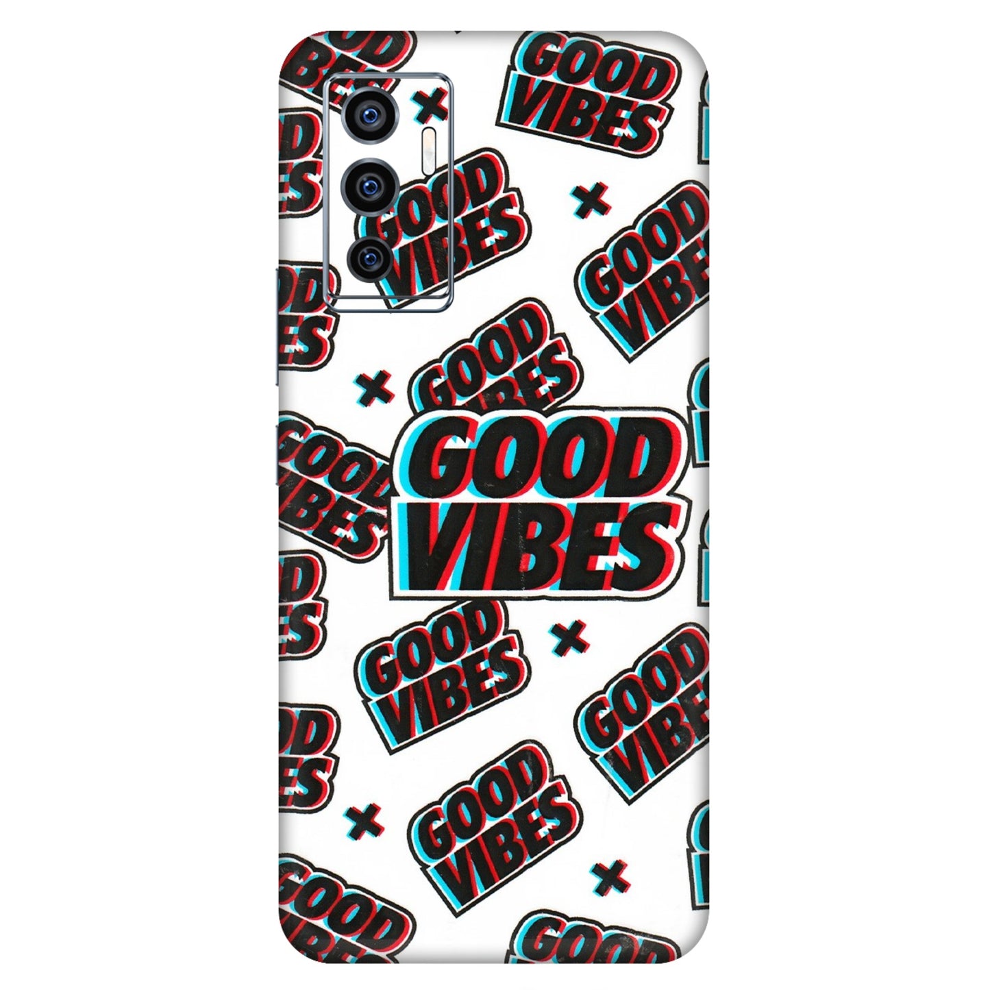 VIVO Z/V/X/T/U/S Series Phone Skins (All Models) - Good Vibes - 3D Embossed Finish (L-282) Vivo V23e (5G)