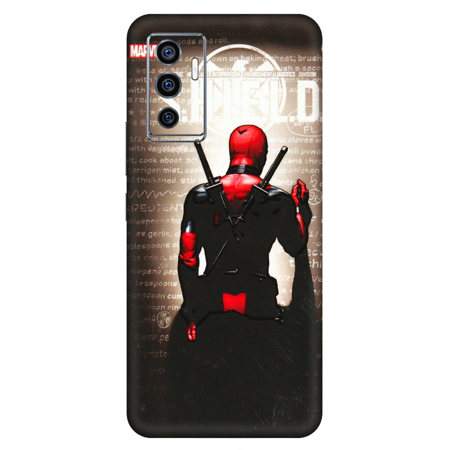 VIVO Z/V/X/T/U/S Series Phone Skins (All Models) - Deadpool - 3D Embossed Finish (L-56) Vivo V23e (5G)