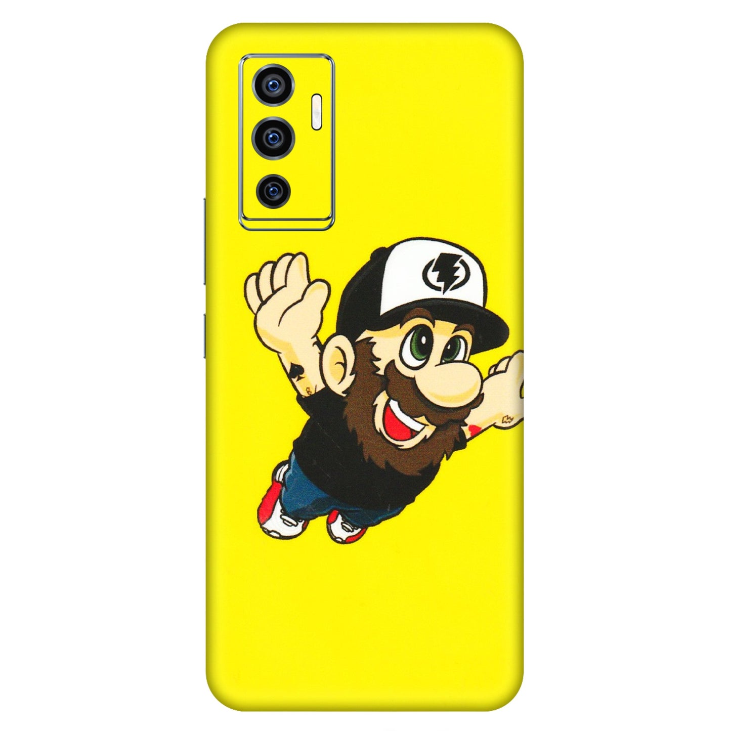 VIVO Z/V/X/T/U/S Series Phone Skins (All Models) - Flying Beardo - 3D Embossed Finish (L-60) Vivo V23e (5G)