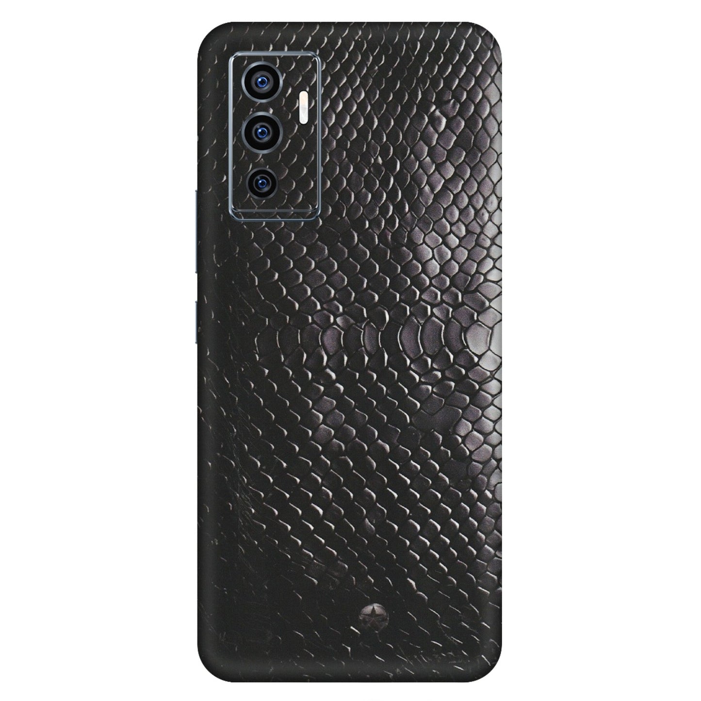 VIVO Z/V/X/T/U/S Series Phone Skins (All Models) - Black Snack Leather - Matte Finish (M-147) Vivo V23e (5G)