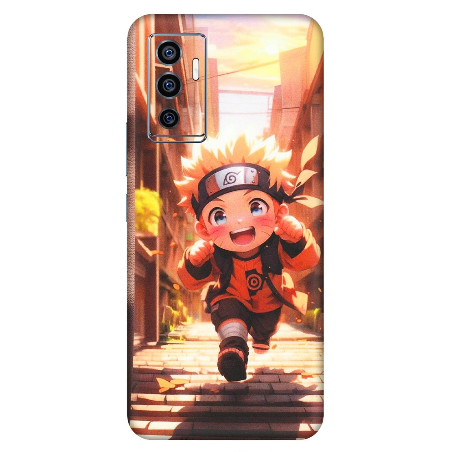 VIVO Z/V/X/T/U/S Series Phone Skins (All Models) - Naruto Cute Toon Running - Matte Finish (M-04) Vivo V23e (5G)